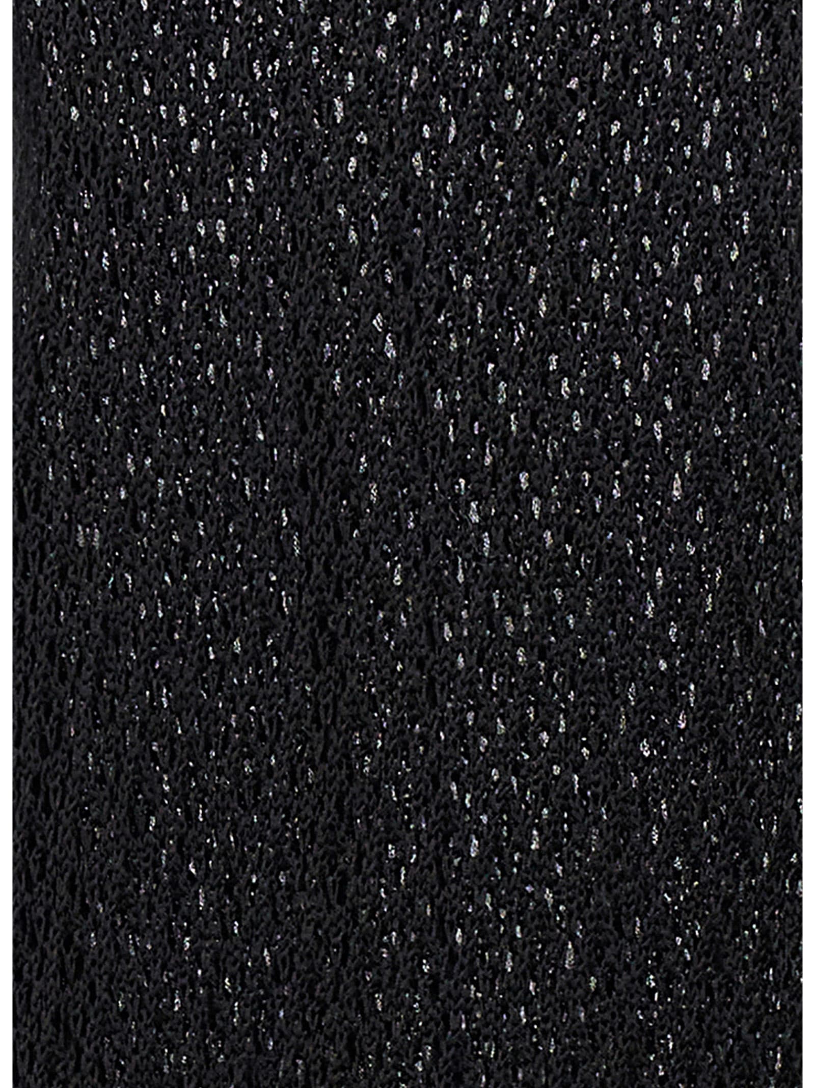 Shop Blumarine Long Crochet Dress In Nero