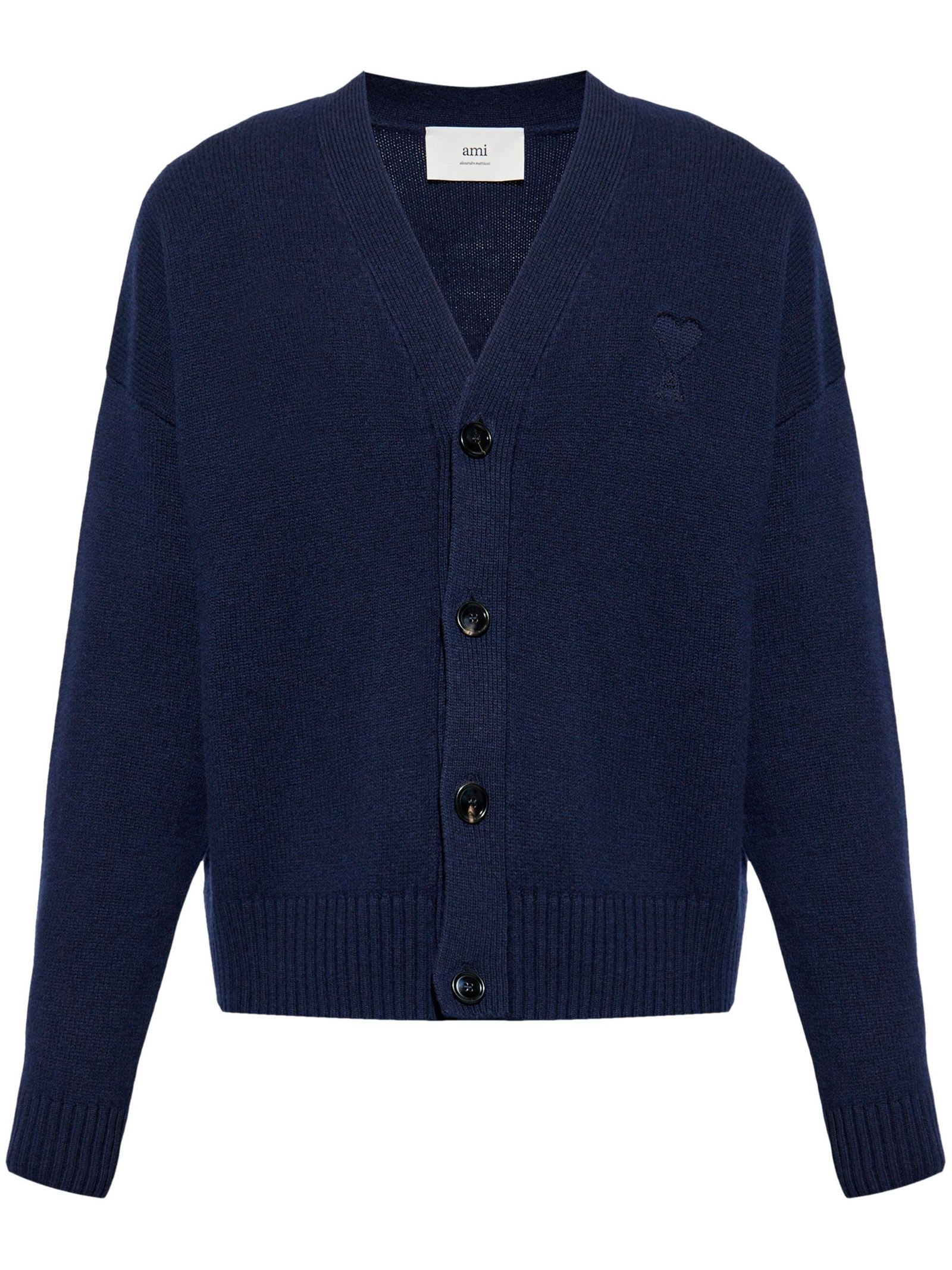 AMI ALEXANDRE MATTIUSSI AMI SWEATERS BLUE 