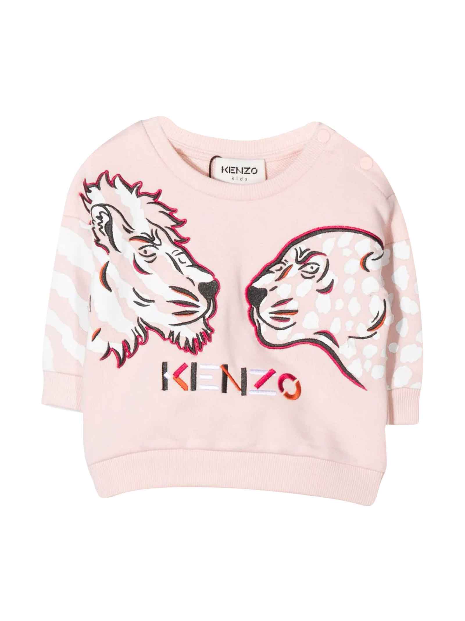 Kenzo Kids Pink Sweatshirt Baby Unisex