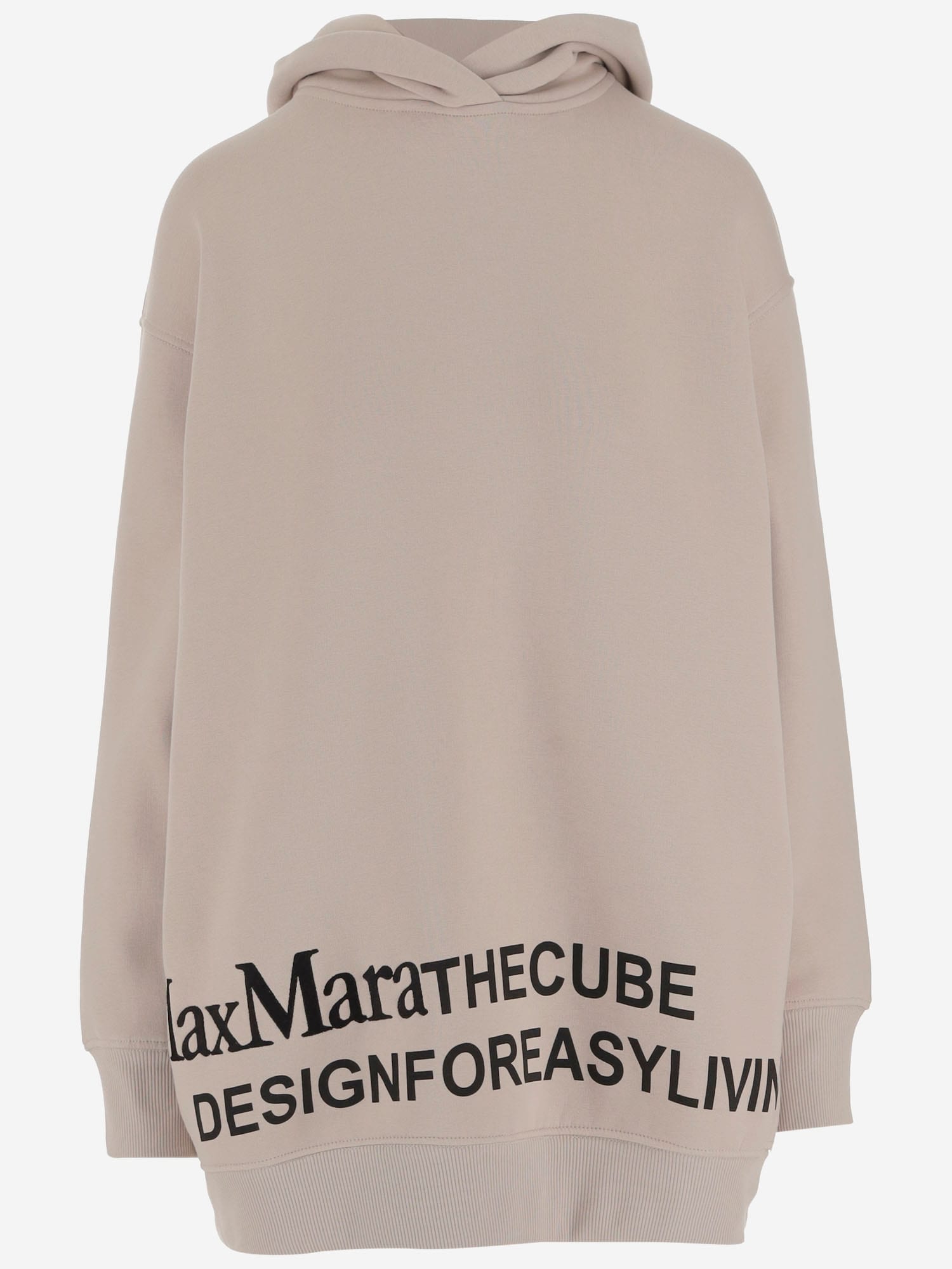 'S Max Mara Stretch Cotton Blend Sweatshirt With Logo