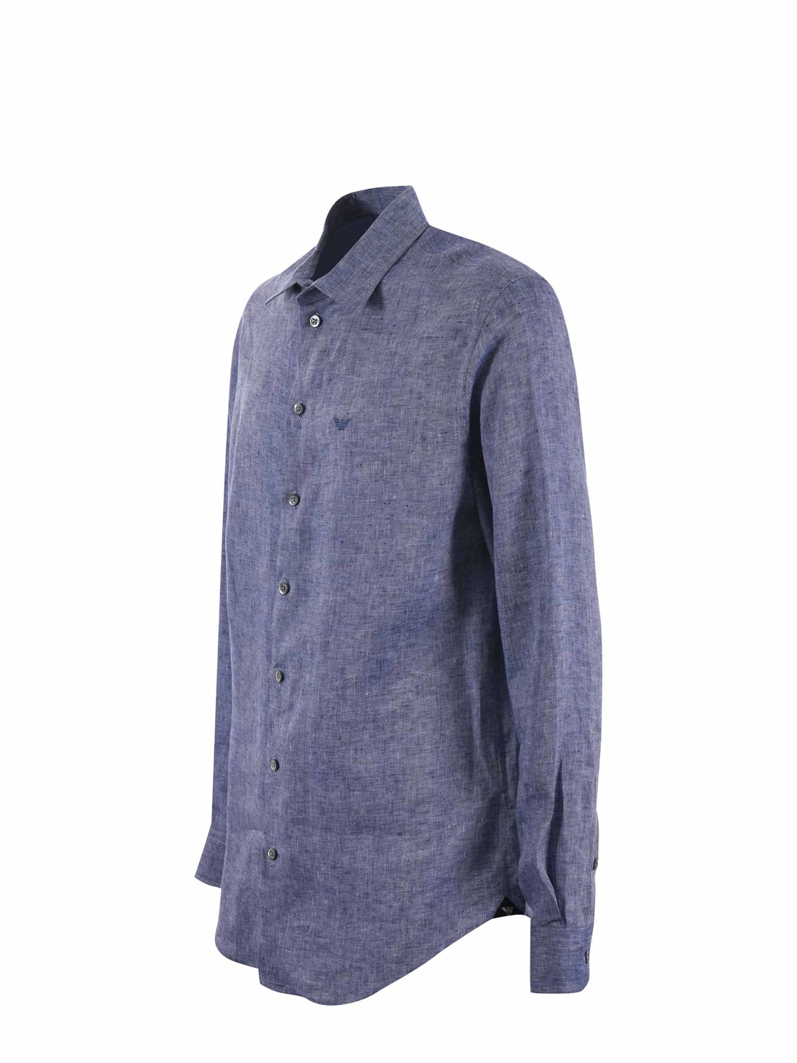Shop Emporio Armani Shirt In Blu