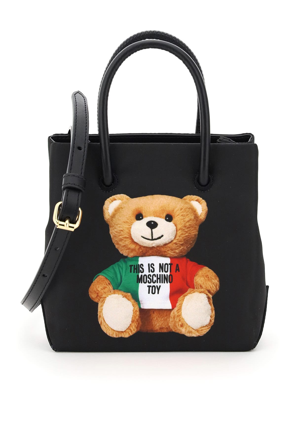 Moschino Mini Tote Bag With Italian Teddy Bear Print Iicf