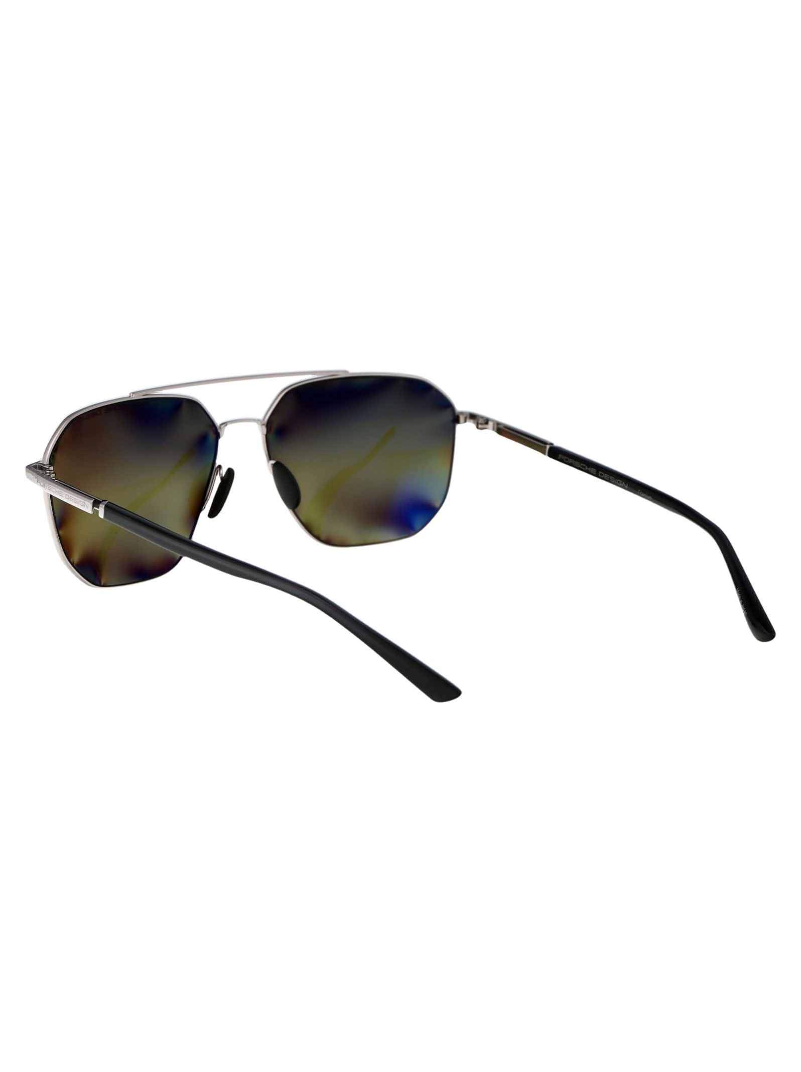 Shop Porsche Design P8967 Sunglasses In B417 Palladium Grey