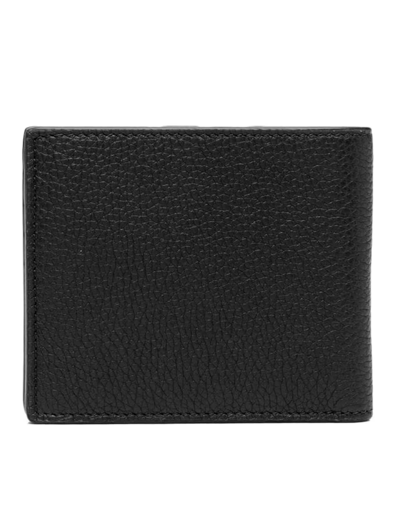 Shop Tom Ford Soft Grain Leather T Line Classic Bifold Wallet In Black
