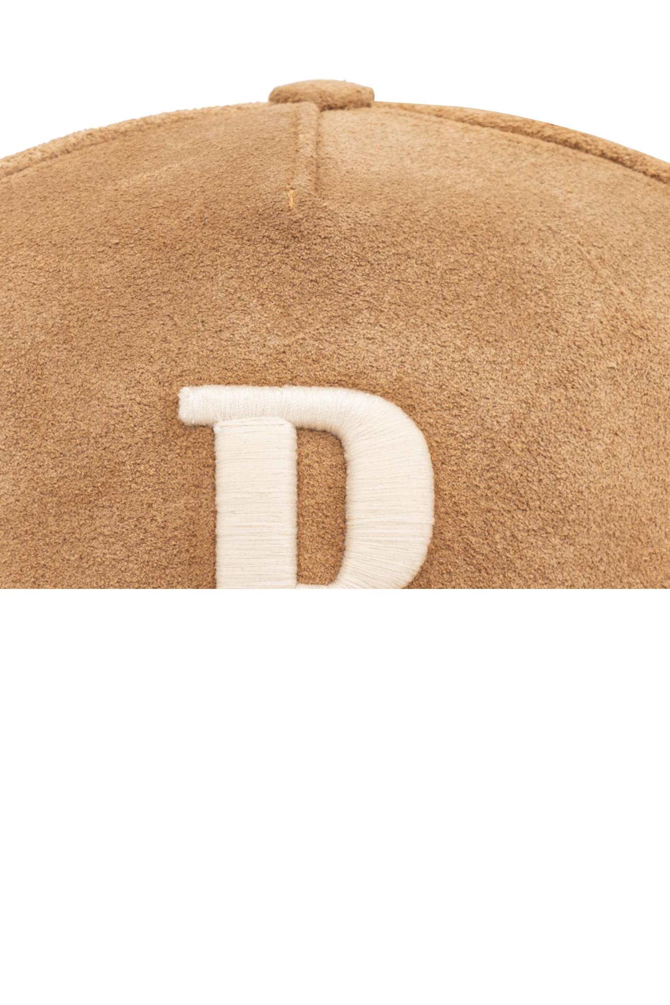 Shop Rhude Baseball Cap With Logo In Tan