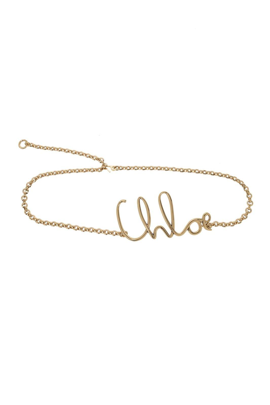 Shop Chloé The Iconic Small Belt In Gold