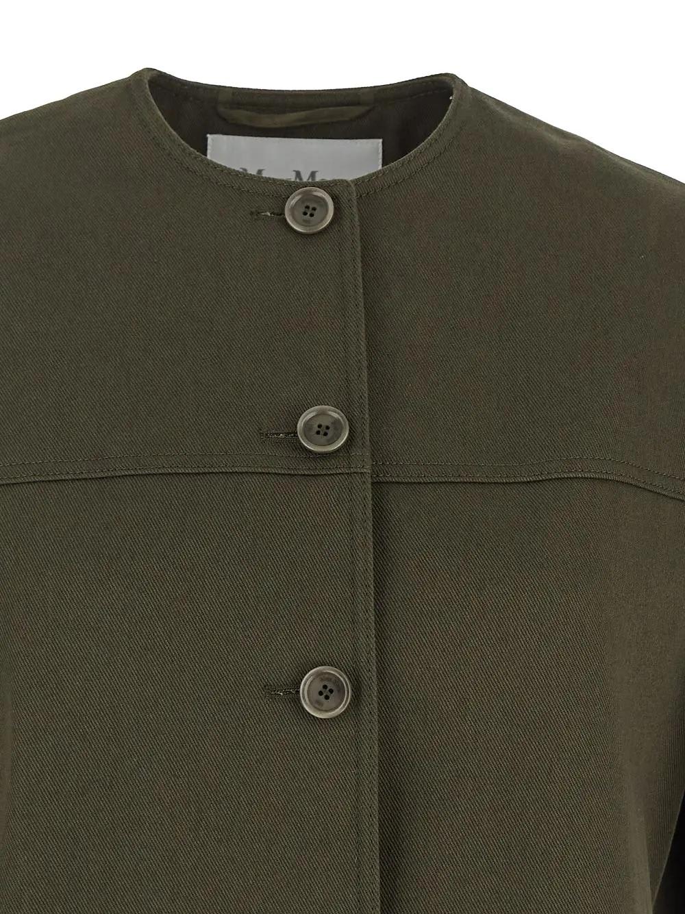 Shop Max Mara Recital Jacket In Military Green