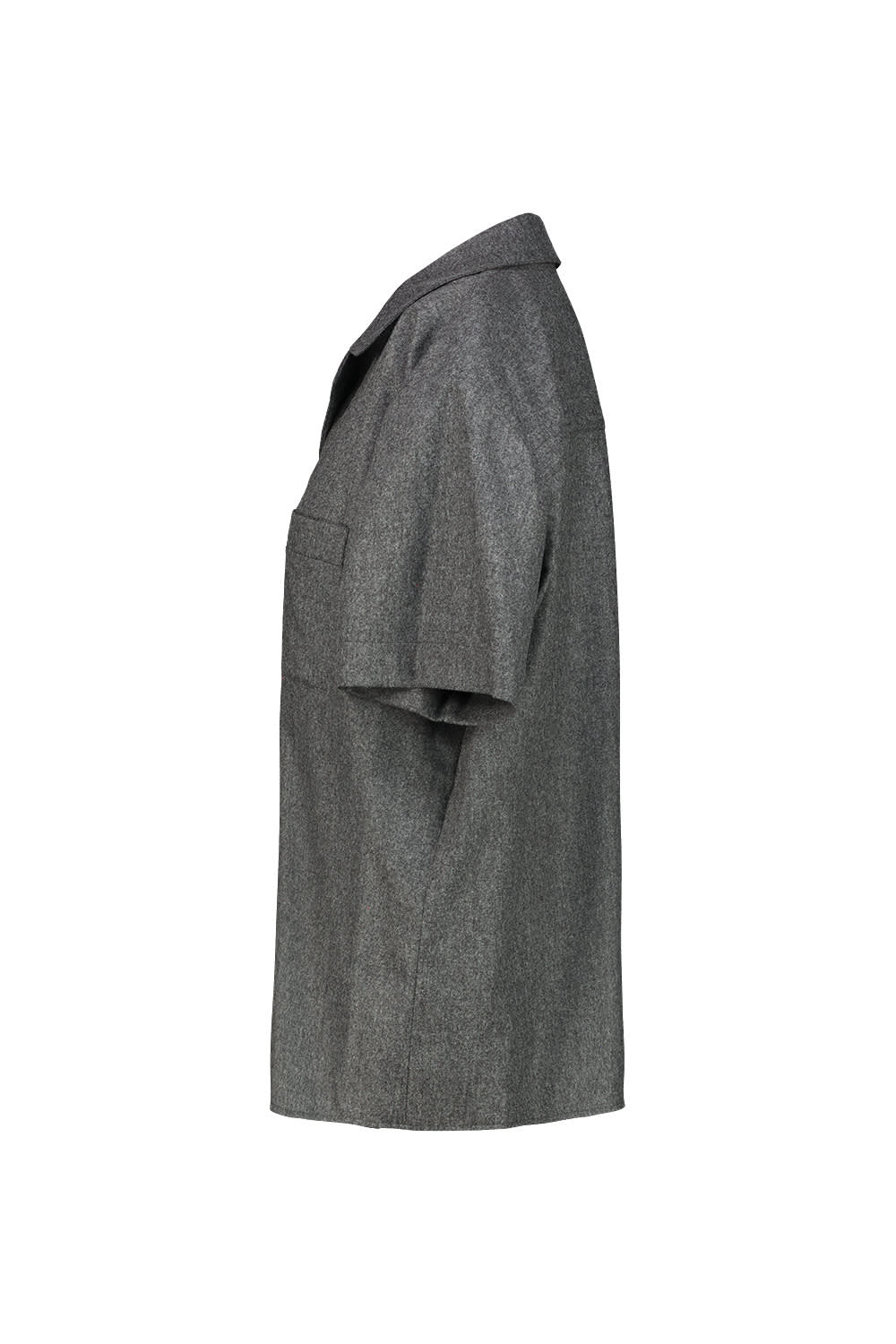 Khaite Womens Storm Riordan Camp-collar Stretch-wool And Cashmere Shirt In Gray