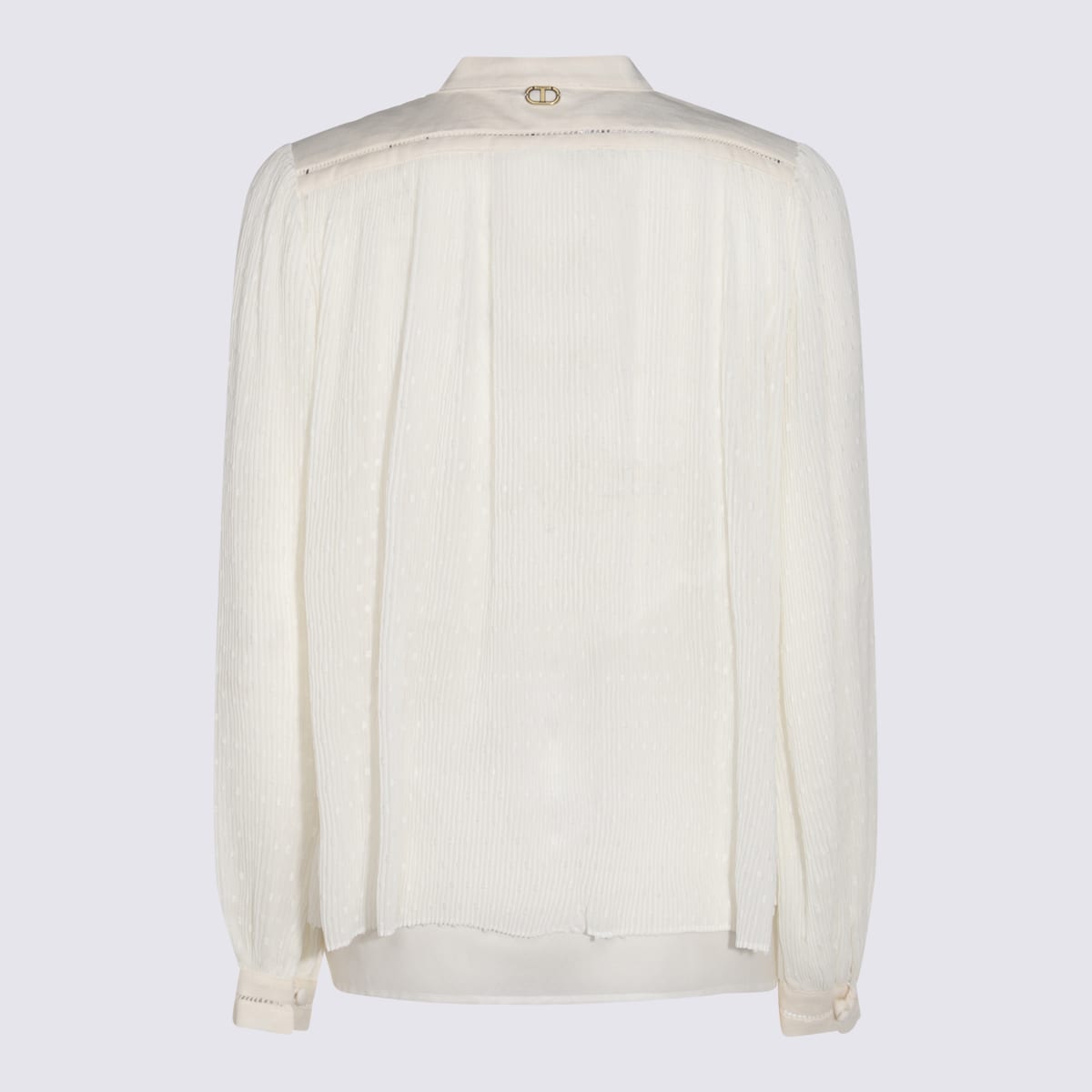 Twinset Twin Set Georgette Blouse In Neve