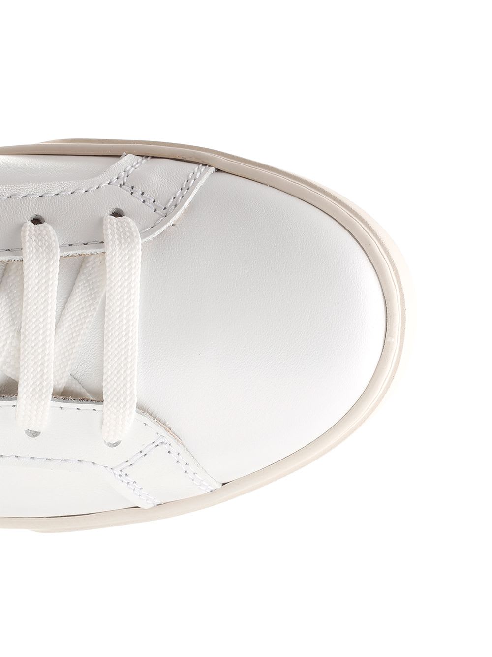 Shop Tod's White Leather Sneaker