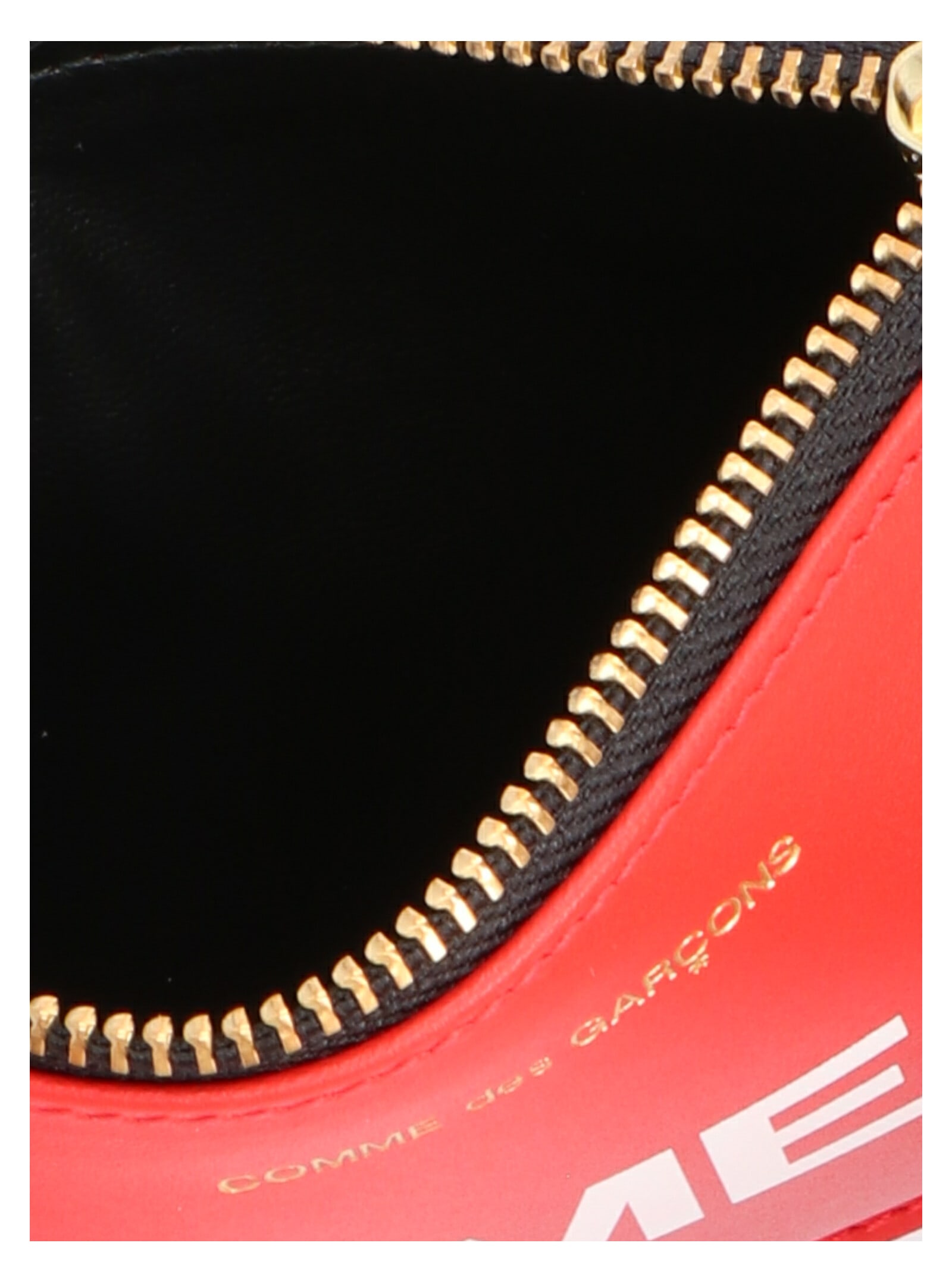 Comme Des Garçons Wallet Unisex Red Minimalist Leather Wallet In Red