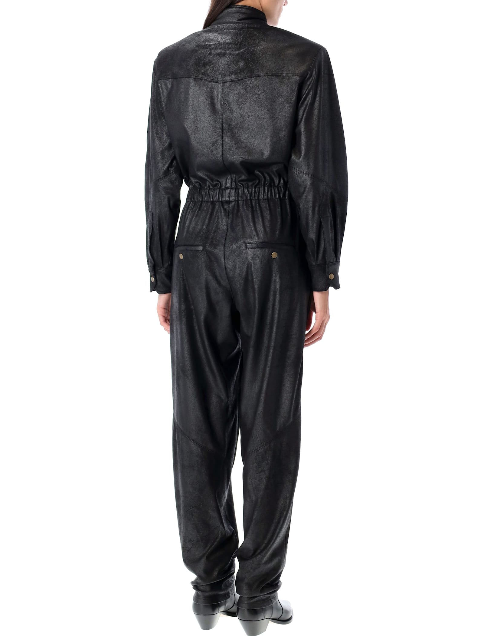 Shop Isabel Marant Junna Jumpsuit In Black