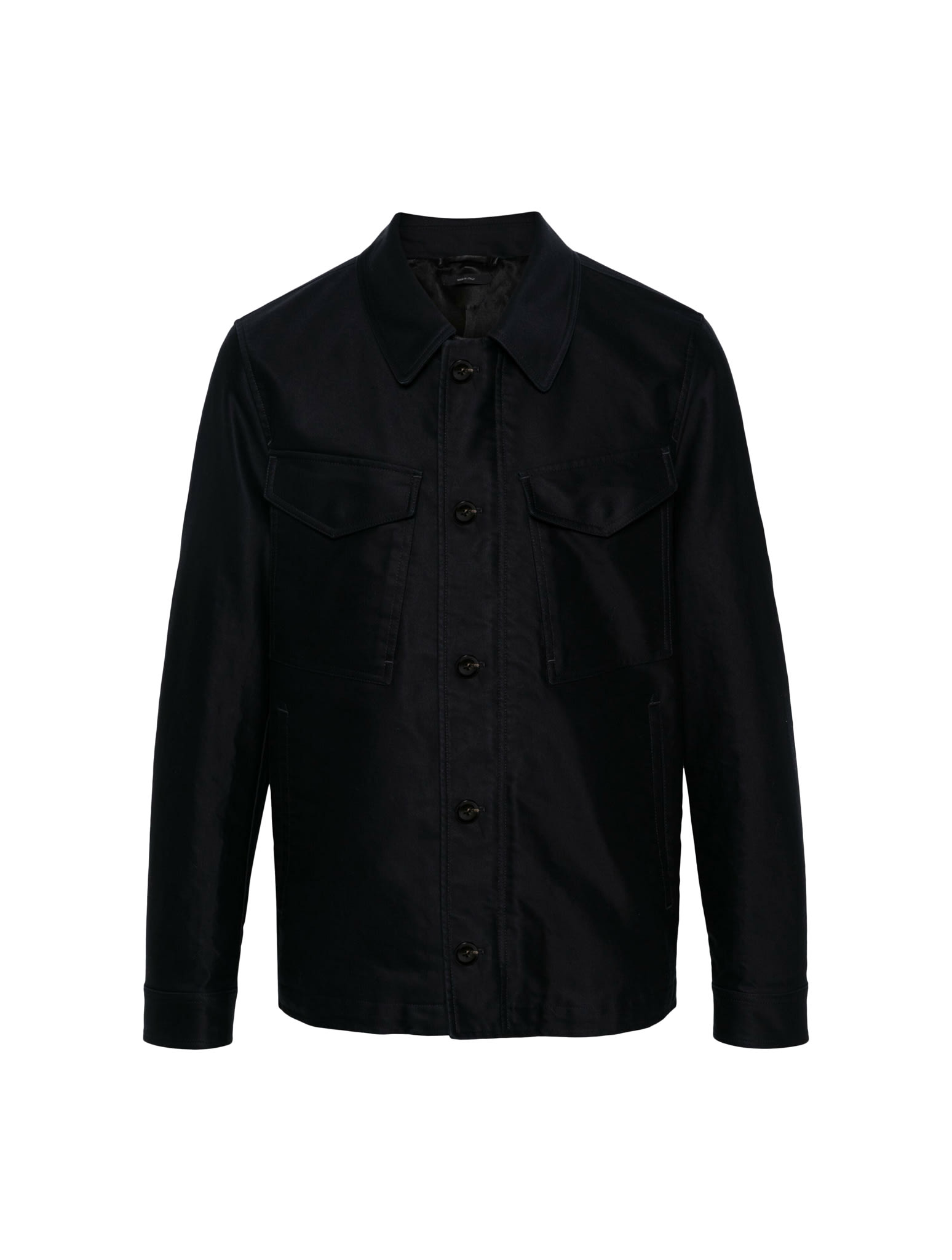Tom Ford Outerwear Outer Shirt In Dark Navy