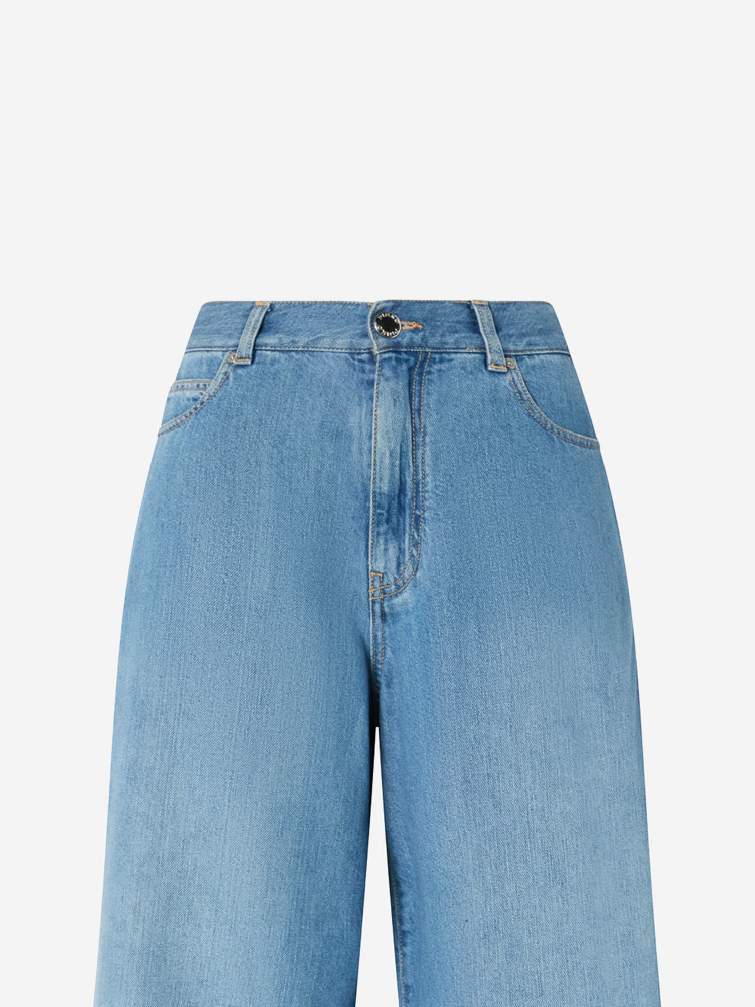 Pinko Jean Palazzo En Denim Moyen Clair