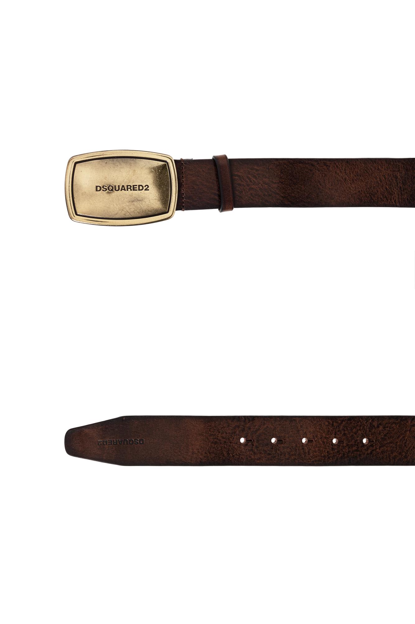 Shop Dsquared2 Leather Belt In Brown