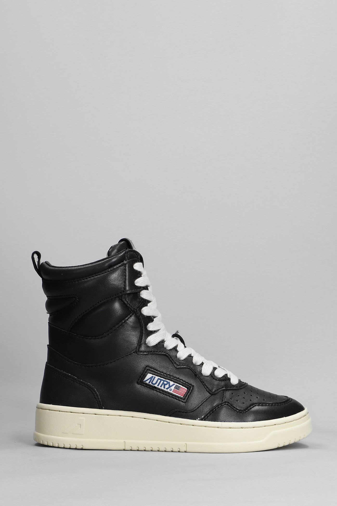 Autry Big One Sneakers In Black Leather