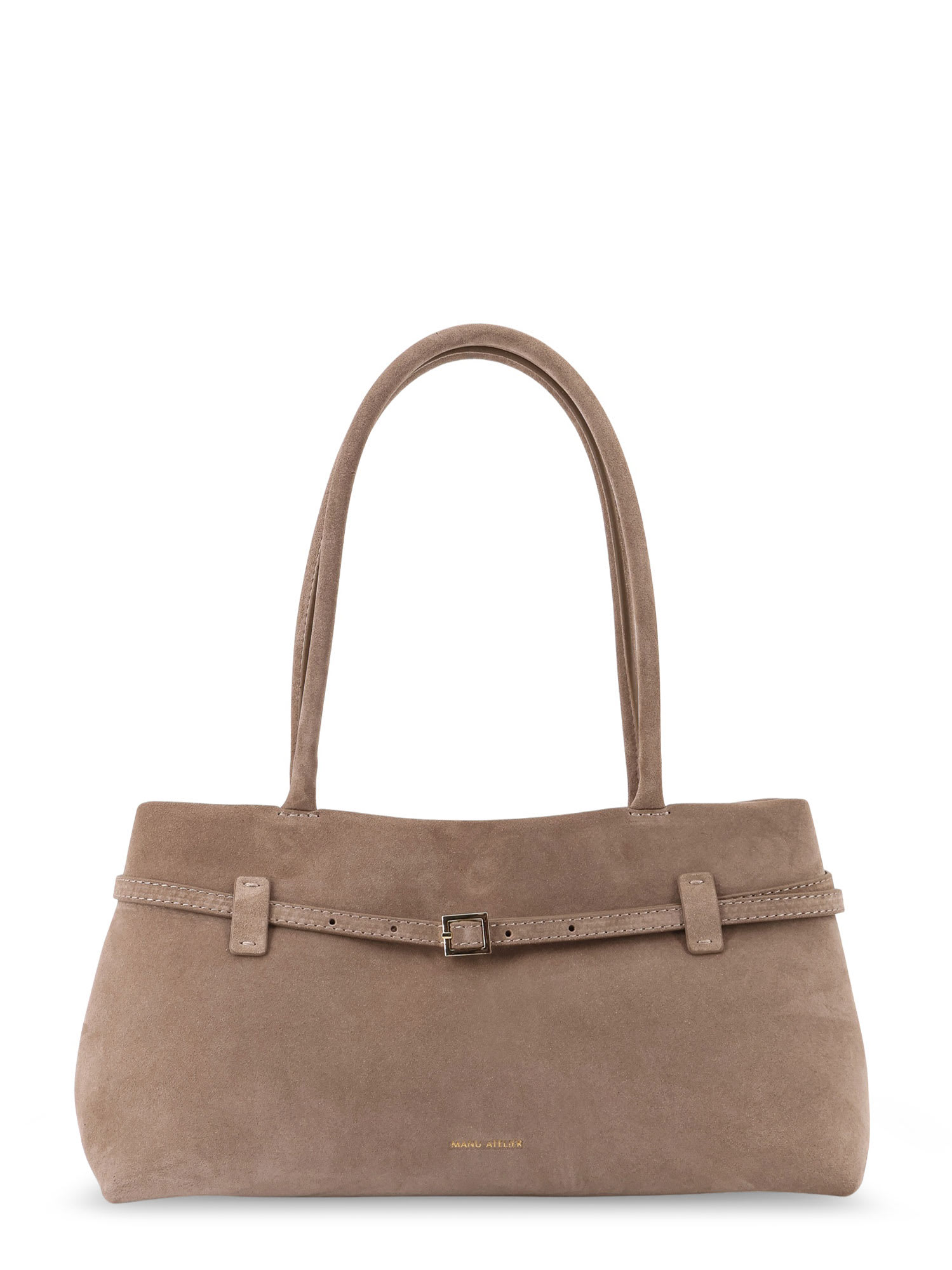 Manu Atelier Le Cambon East West Suede Shoulder Bag