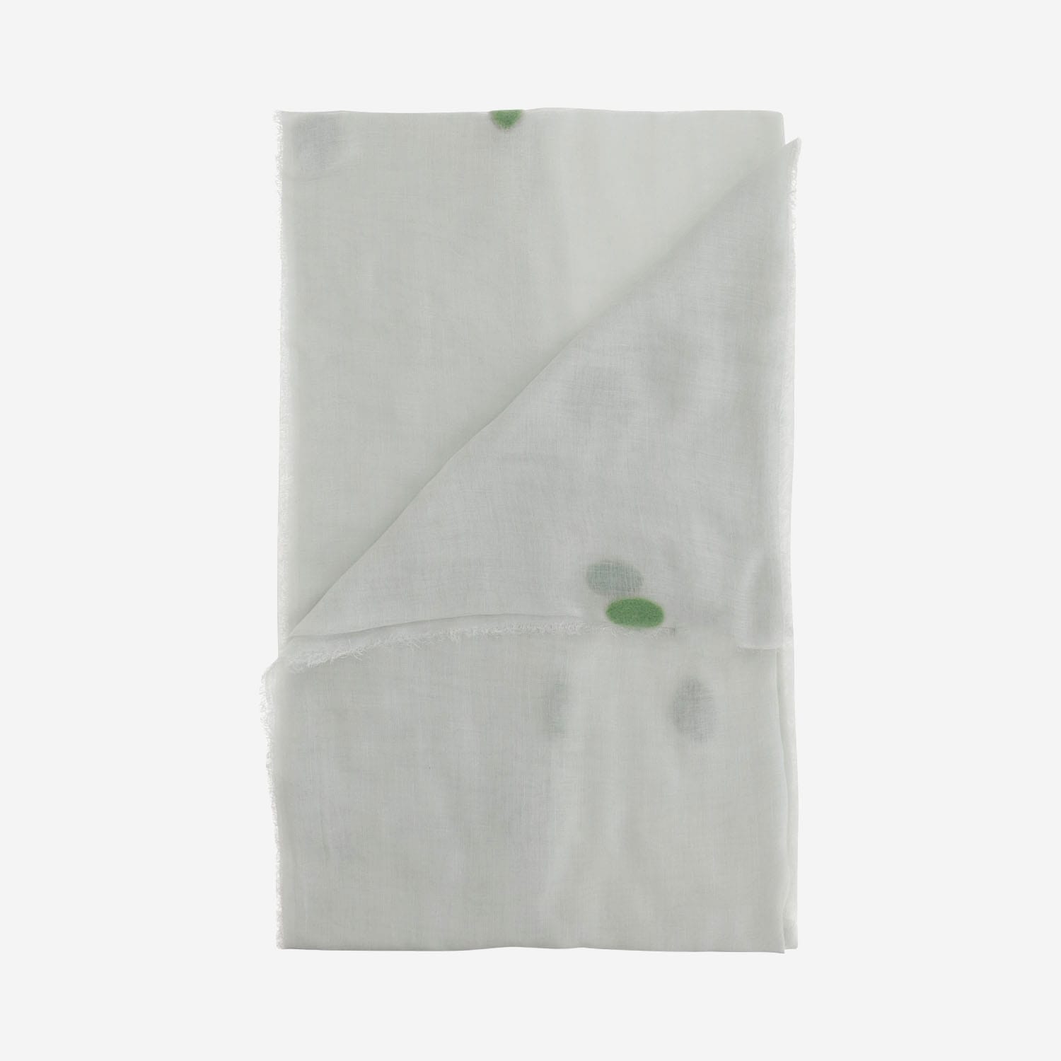 Faliero Sarti New Bonghino Silk Blend Scarf With Polka Dot Pattern In White