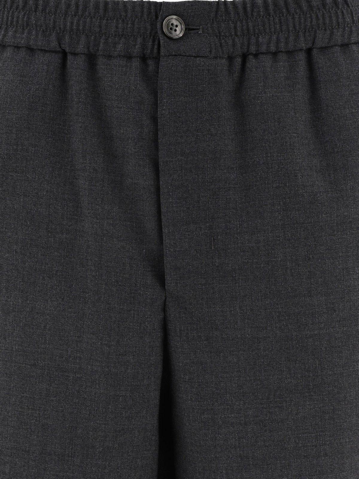 Shop Ami Alexandre Mattiussi Tailored Shorts In 055 Heather Grey