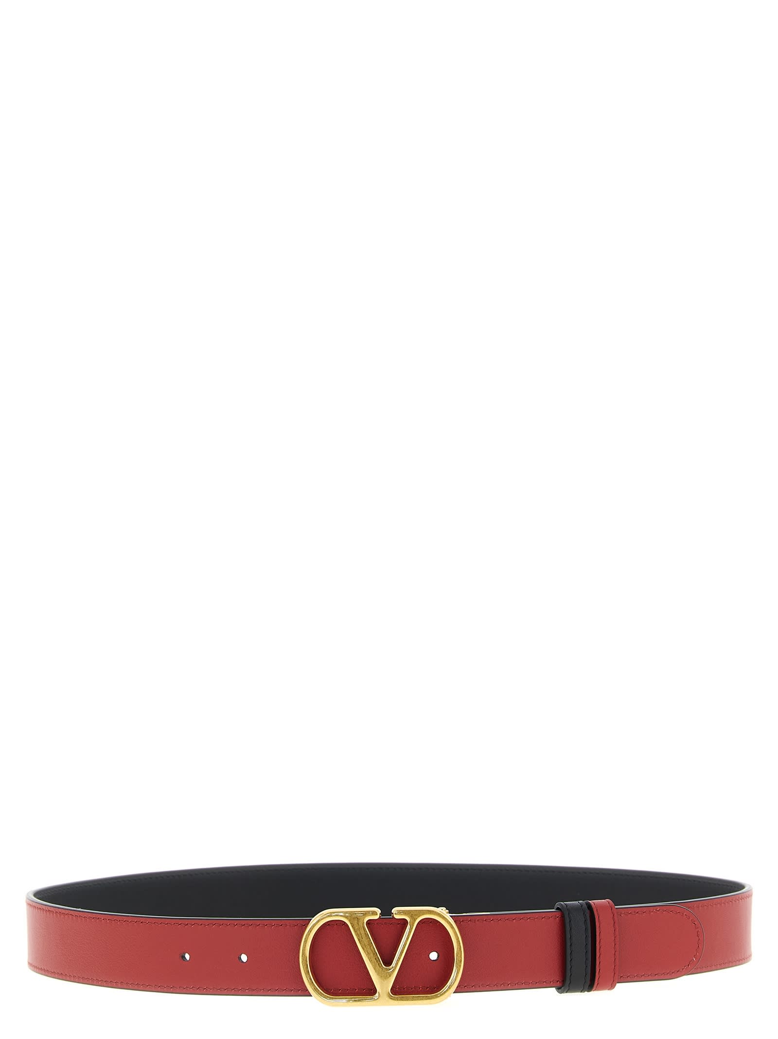 Valentino Garavani Reversible Belt Belts Multicolor In Black