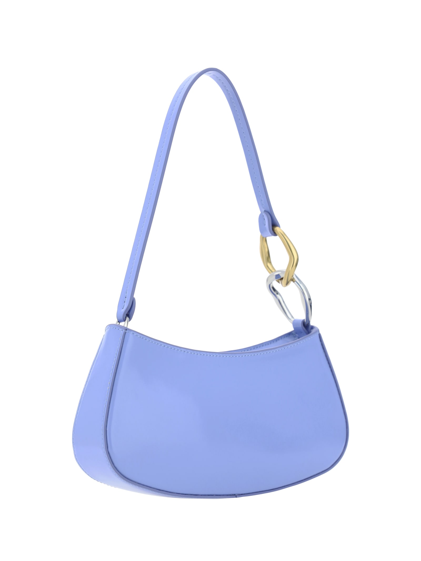 Shop Staud Ollie Shoulder Bag In Blue Hydrangea