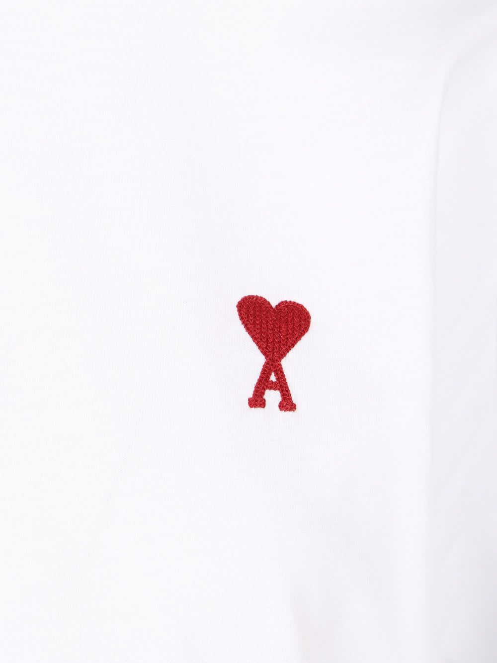 Ami Alexandre Mattiussi Ami Paris Ami De Coeur White Oversize T Shirt