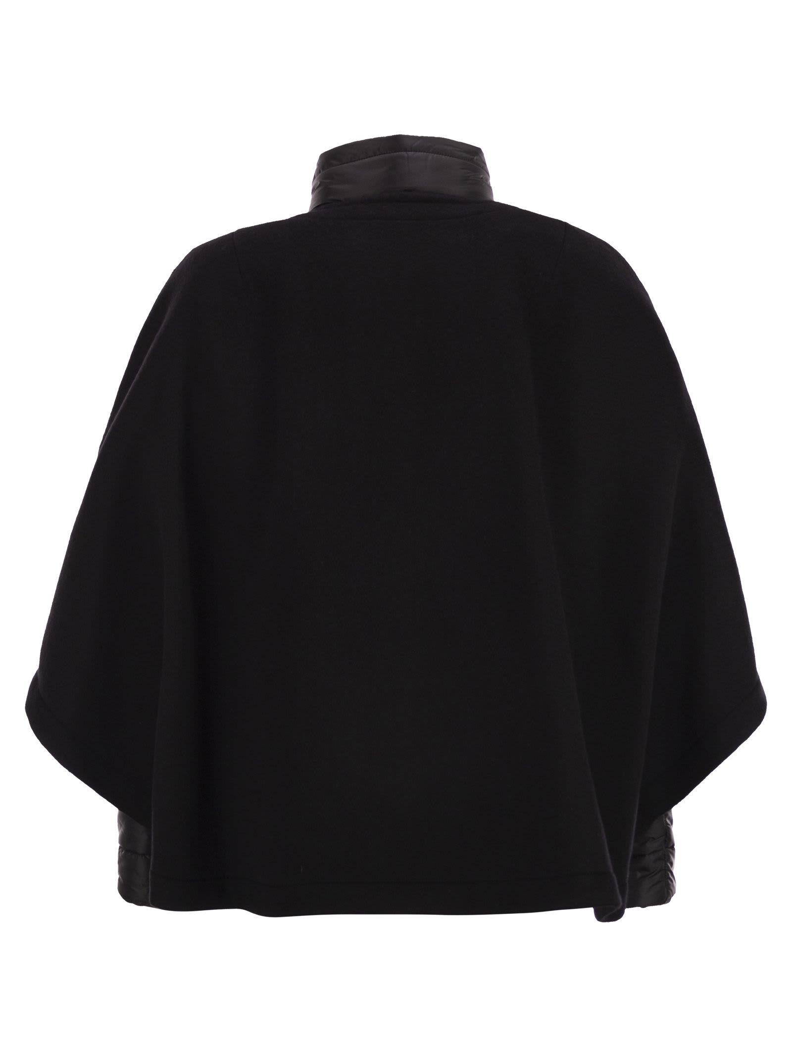 Fay 3-in-1 Double-sided Wool And Cashmere Cape In Black