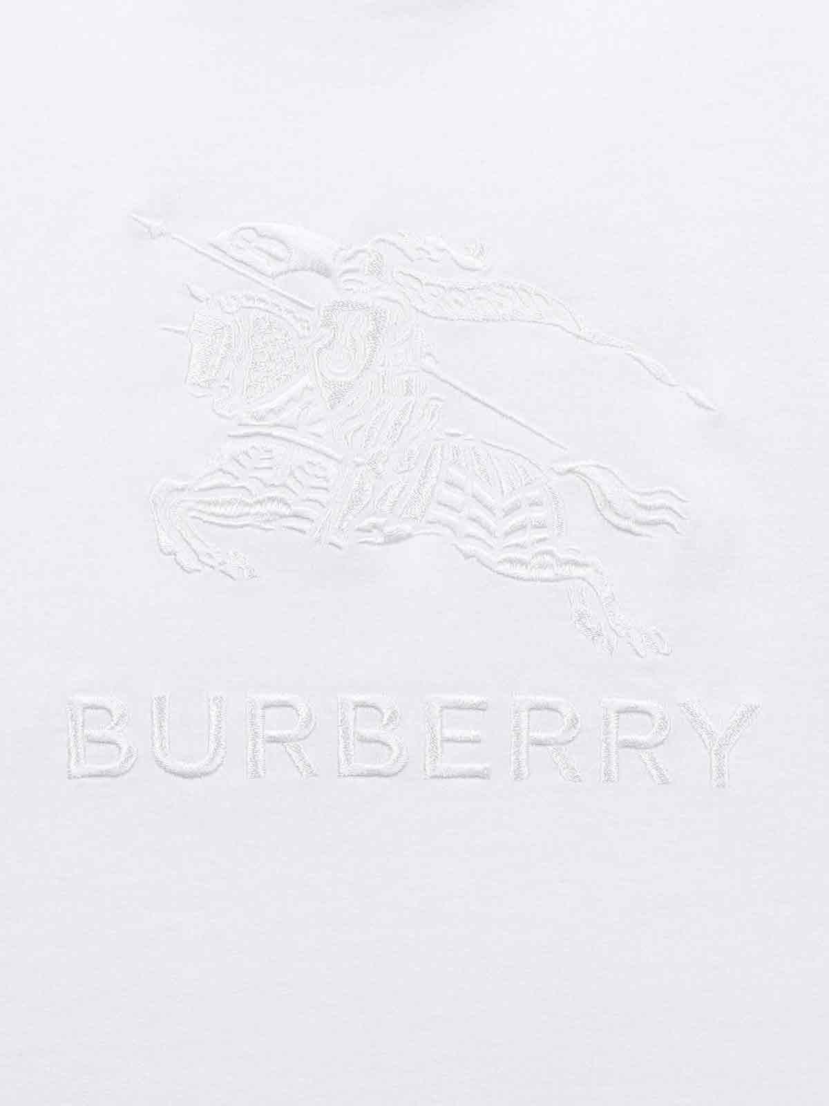Shop Burberry Ekd T-shirt In White