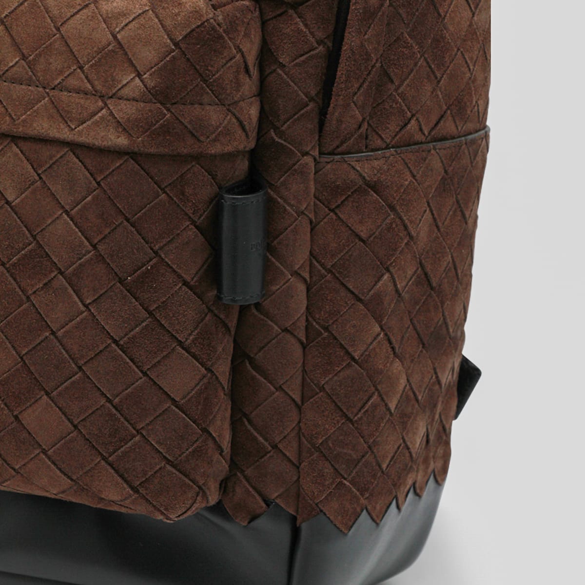 Bottega Veneta Leather Backpack Intrecciato In Brown