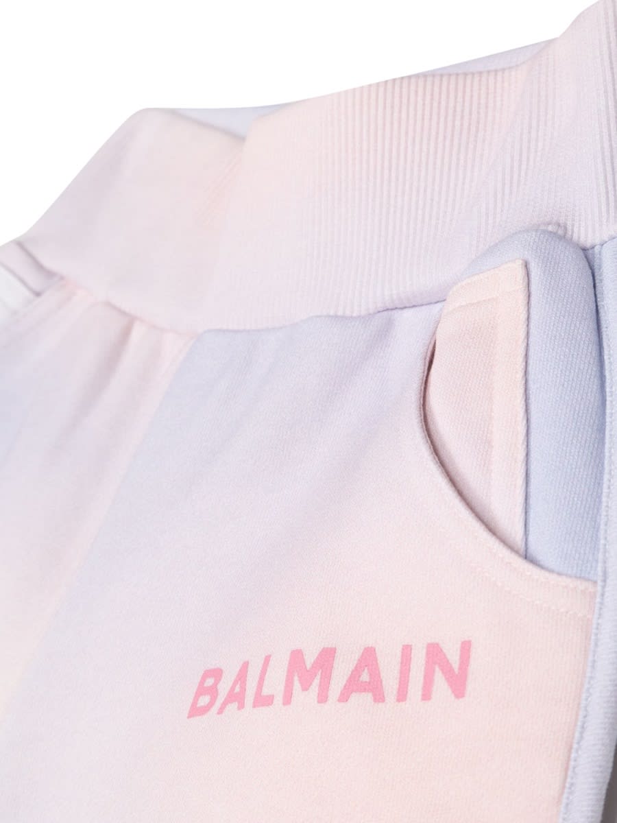 Shop Balmain Bermuda Sweatshirt In Multicolour