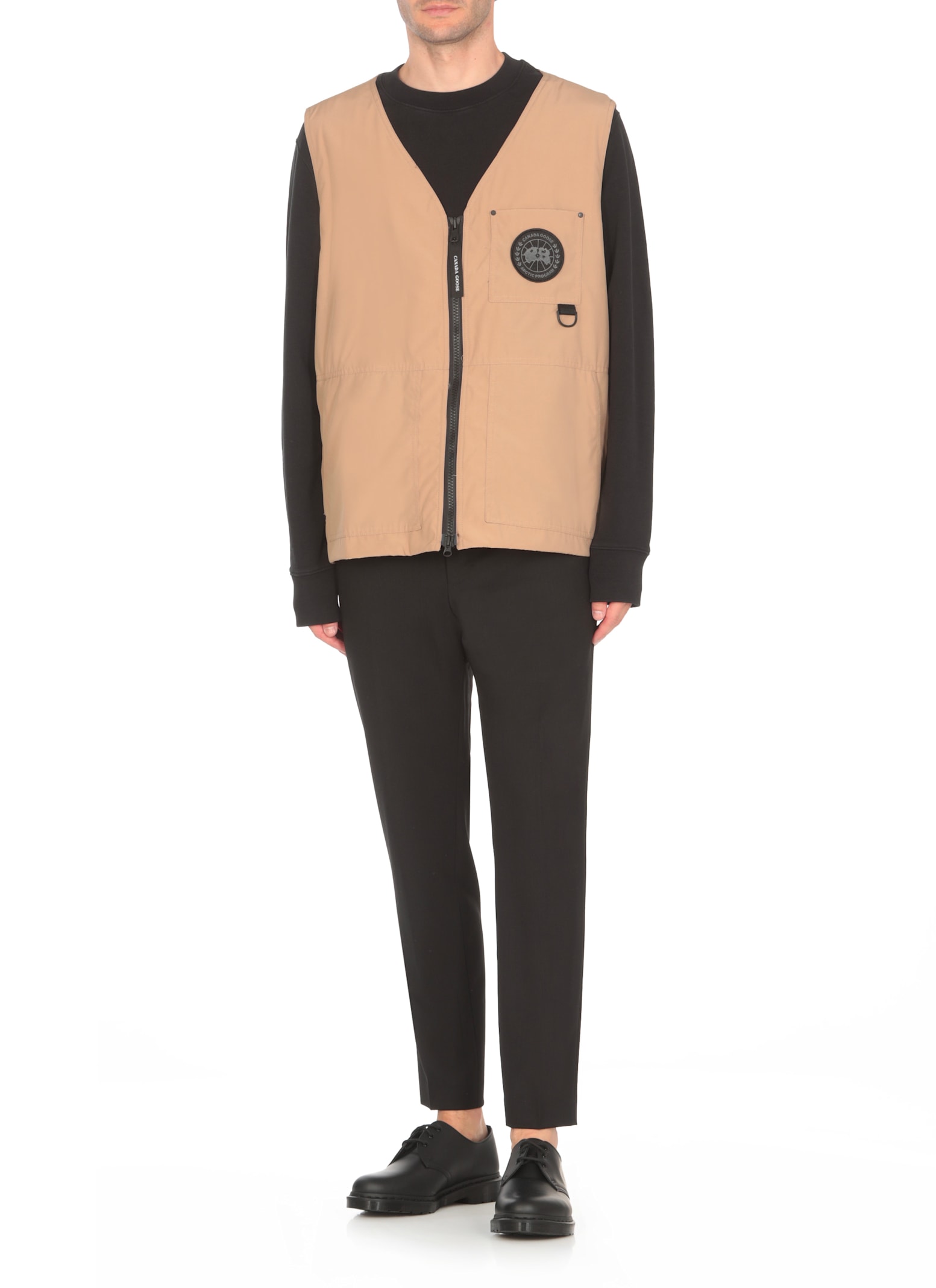 Shop Canada Goose Canmore Sleeveless Jacket In Beige