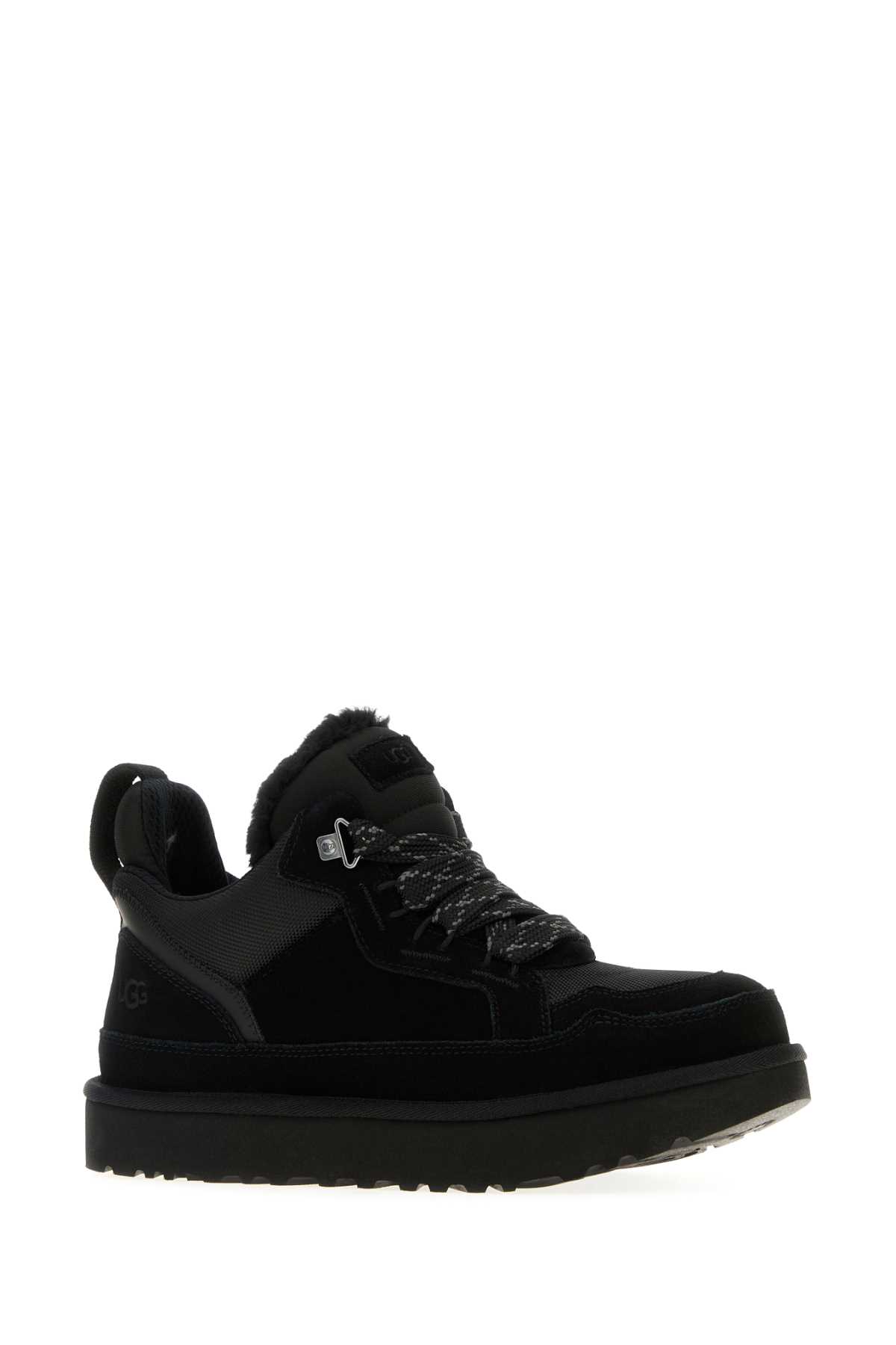 Ugg Lace-up Sneakers Featuring Pull Tab In Black