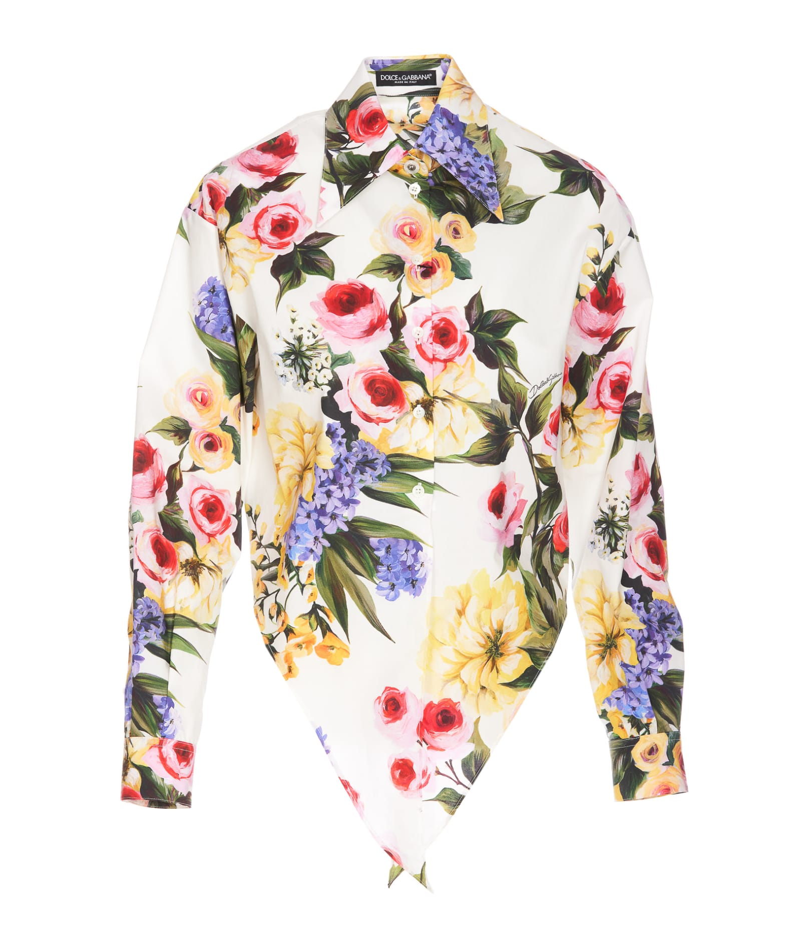 Shop Dolce & Gabbana Garden Print Shirt In Multicolour