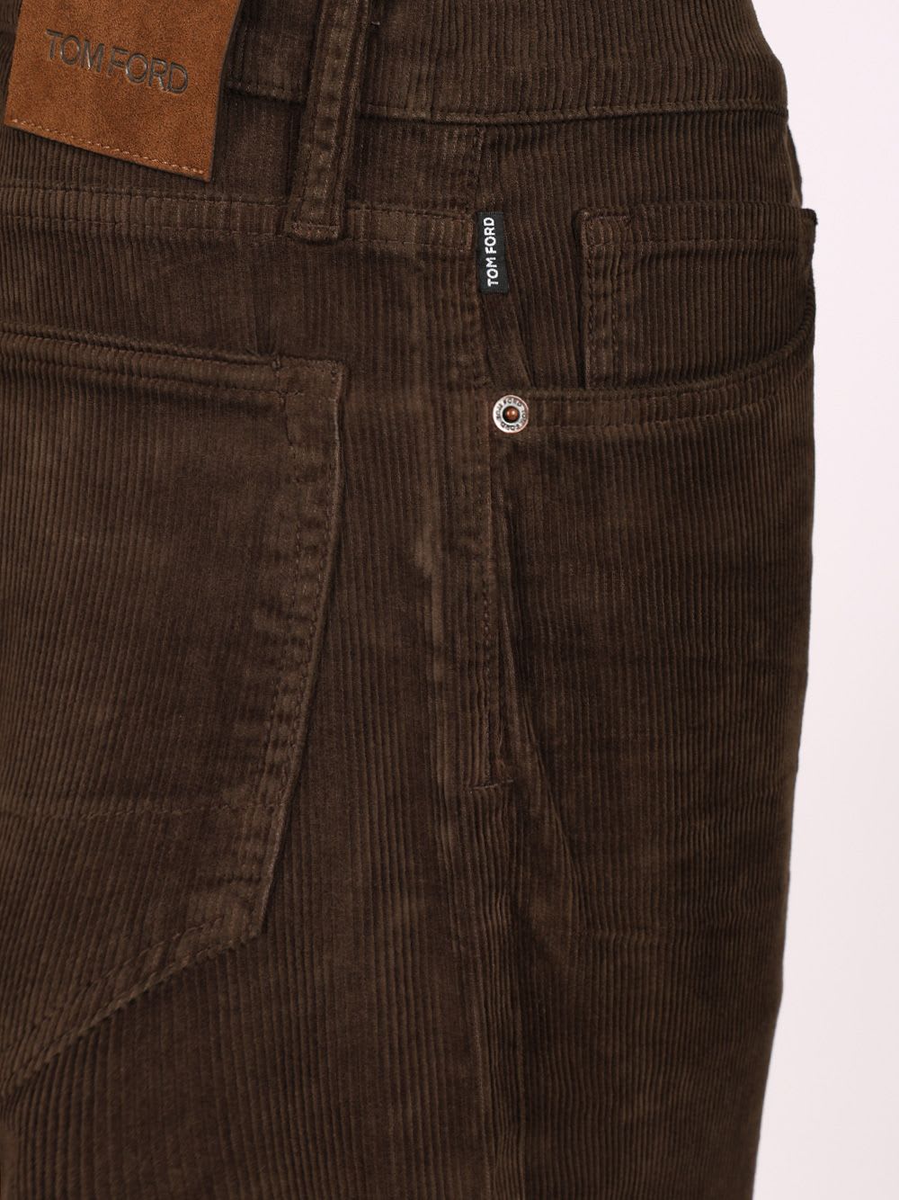 Tom Ford 12 Waves Cord Slim Fit Jeans Brown In Brown