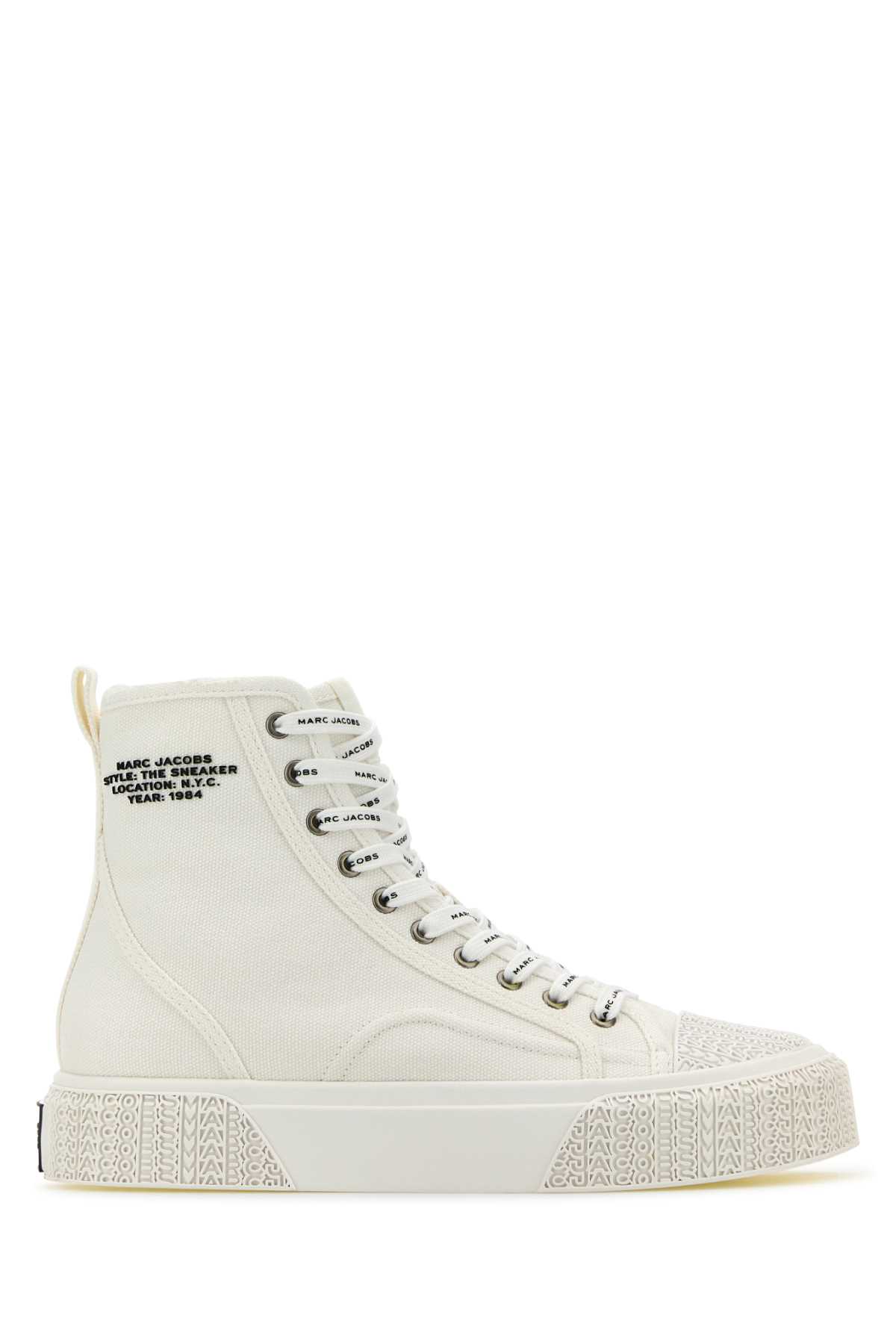 the High Top White Canvas Sneakers