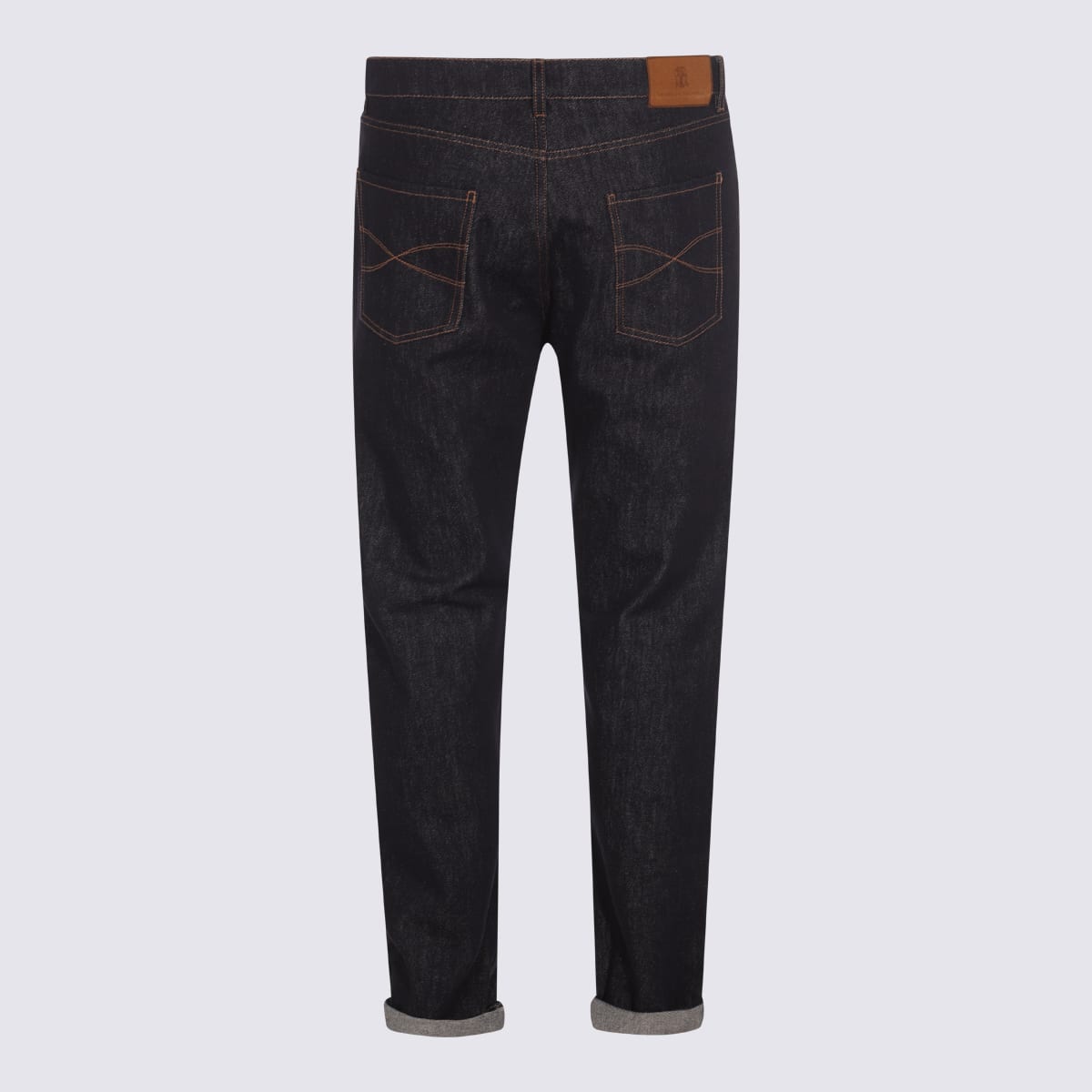 Brunello Cucinelli Men Iconic Fit Denim Cotton Jeans In Black