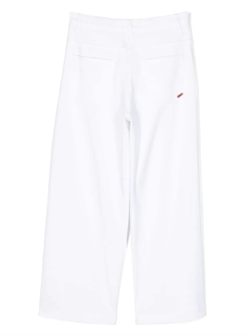 Shop Missoni White Pants With Fuchsia Sequins Logo
