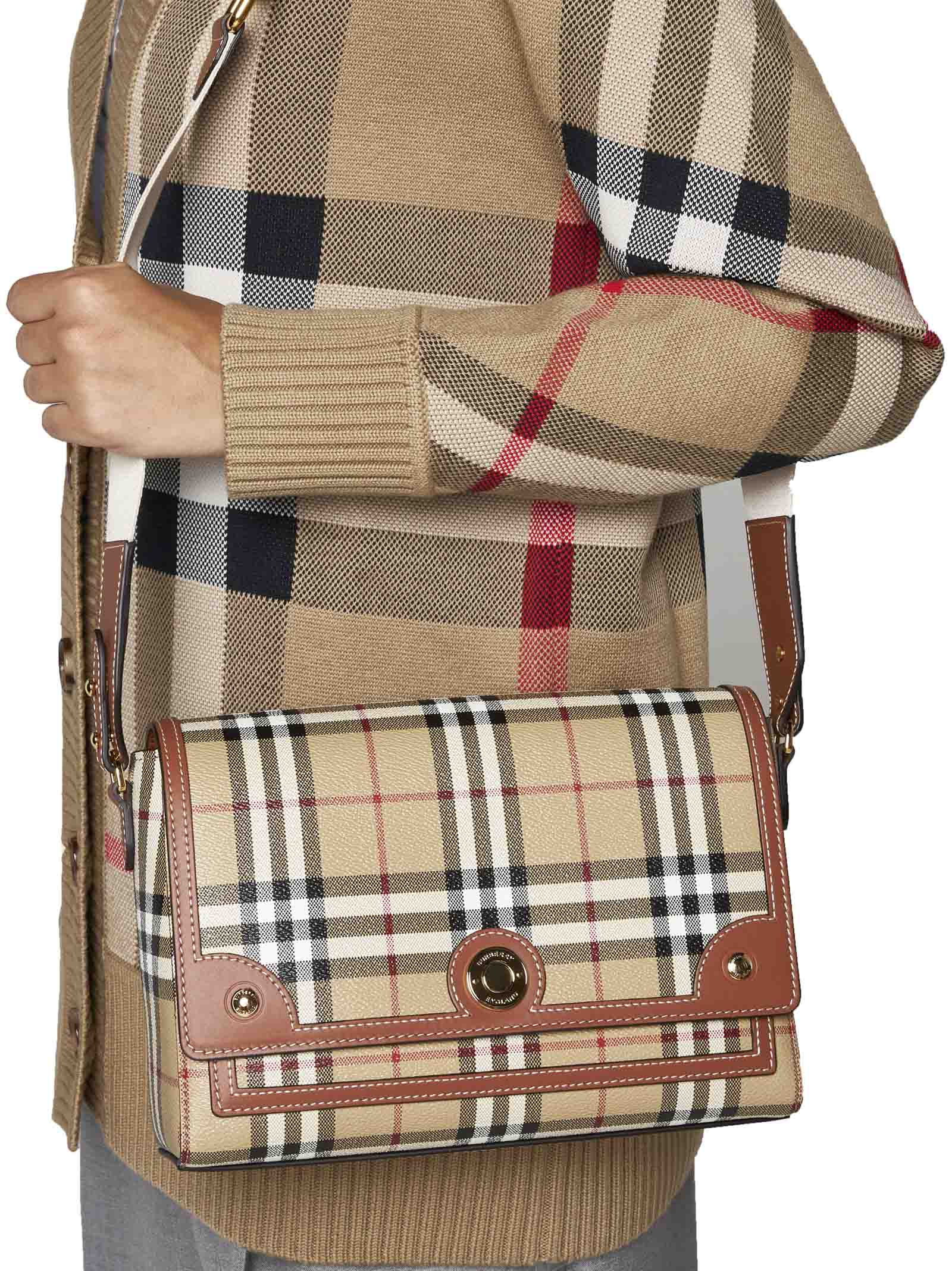 Shop Burberry Shoulder Bag In Briar Brown