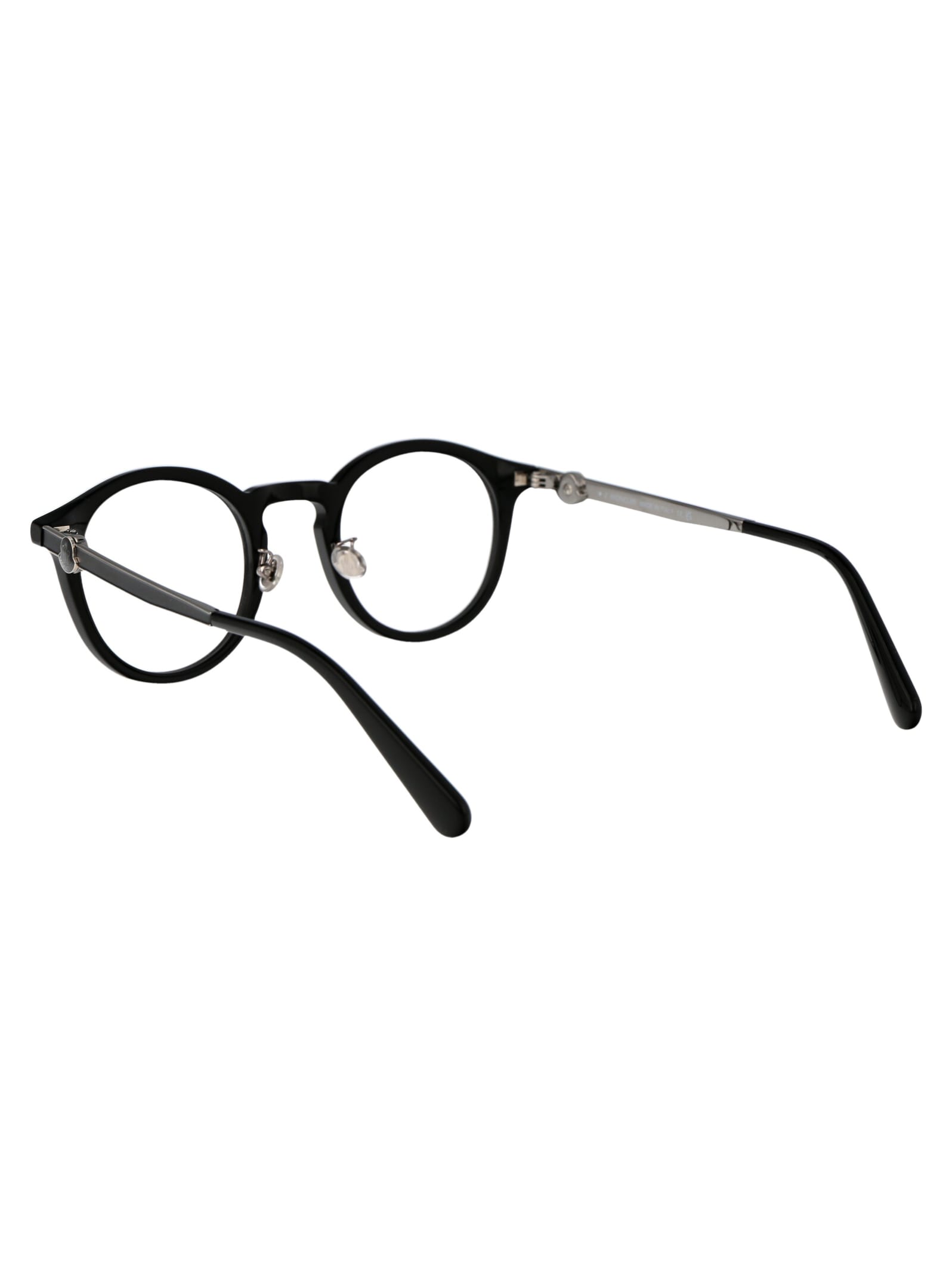 Shop Moncler Ml5175 Glasses In 001 Nero Lucido
