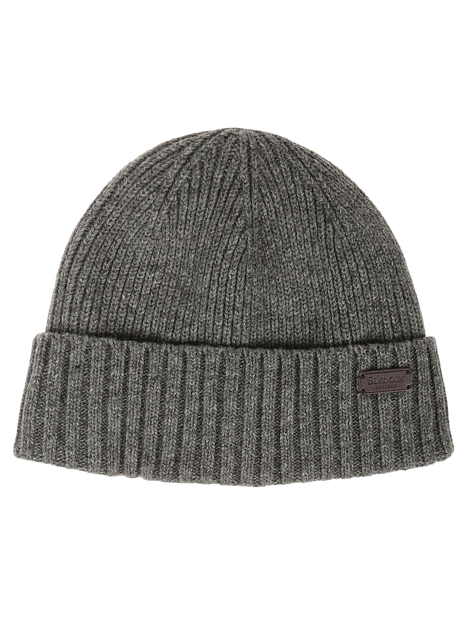Barbour Carlton Ribbed Beanie In Gray