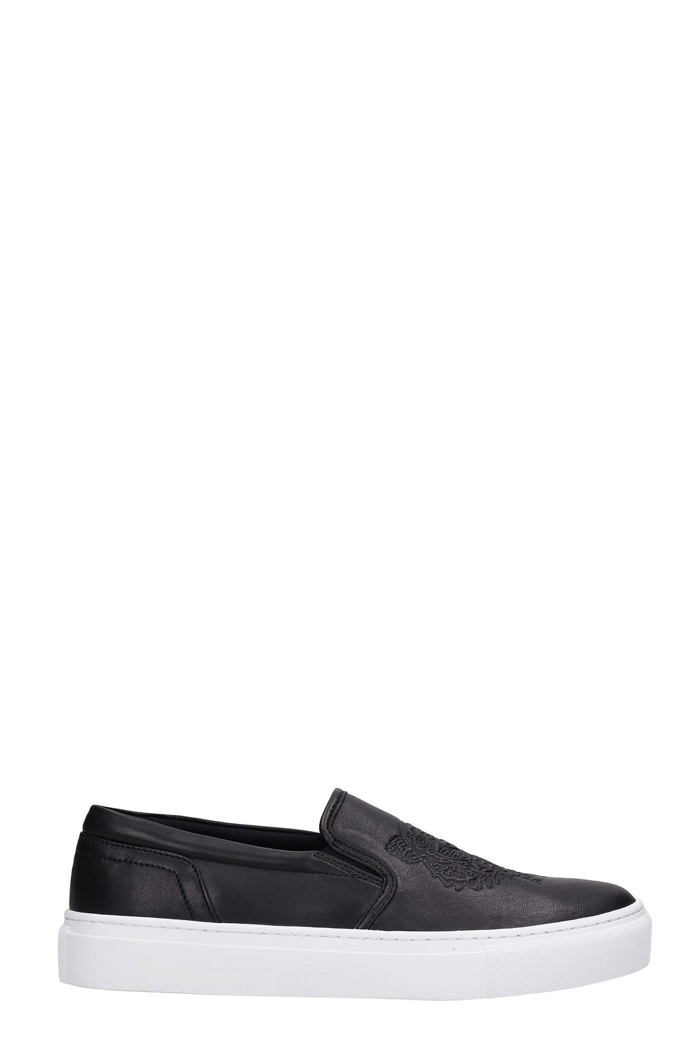 Kenzo Sneakers In Black Leather