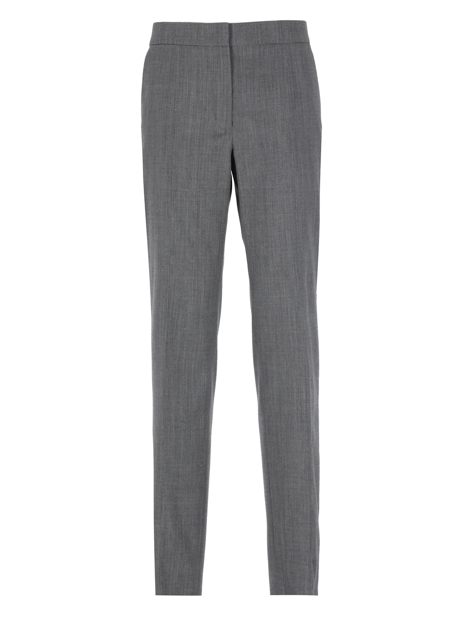 Shop Jil Sander Wool Pants In Grey