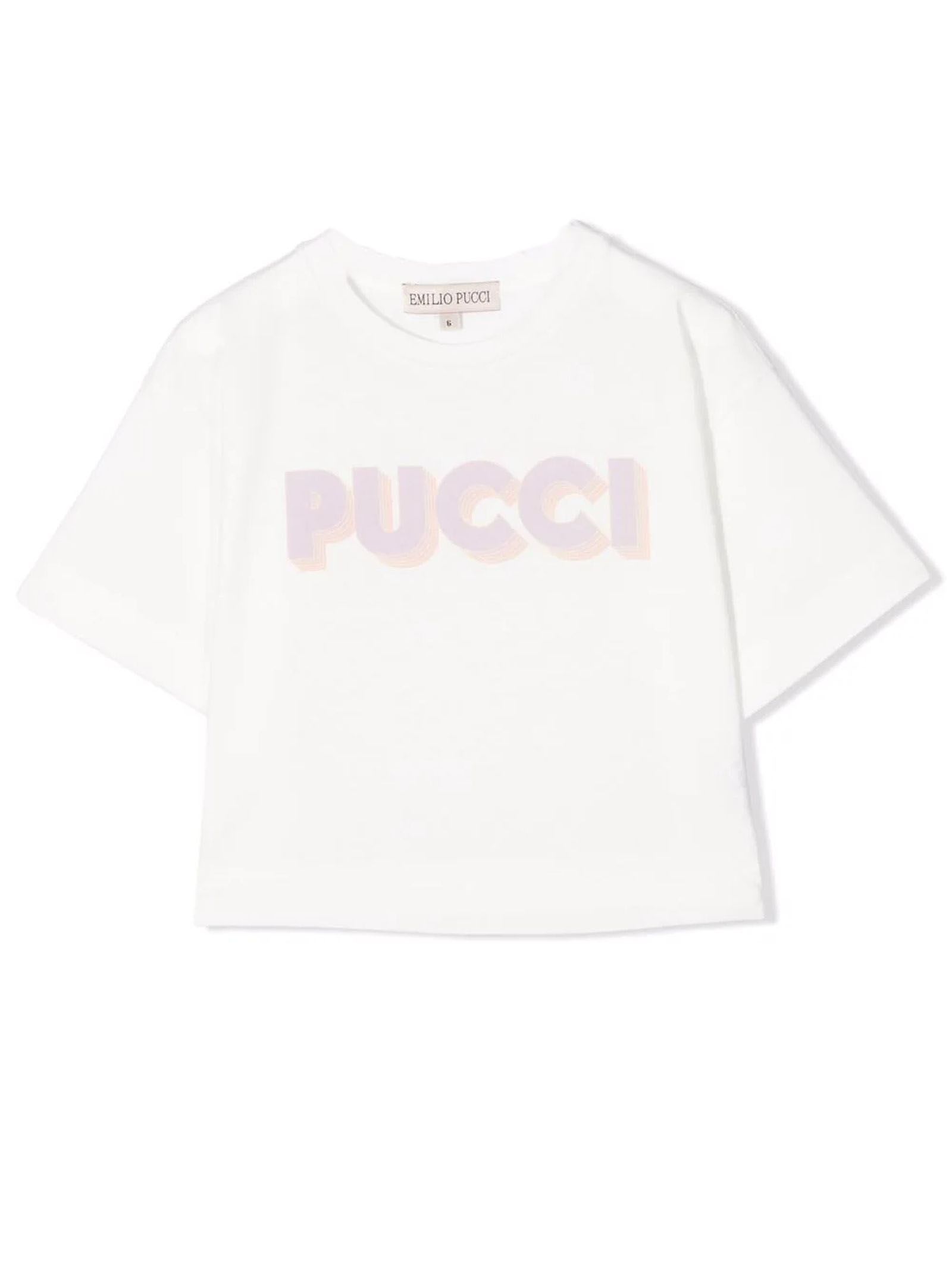 Emilio Pucci White Cotton Tshirt