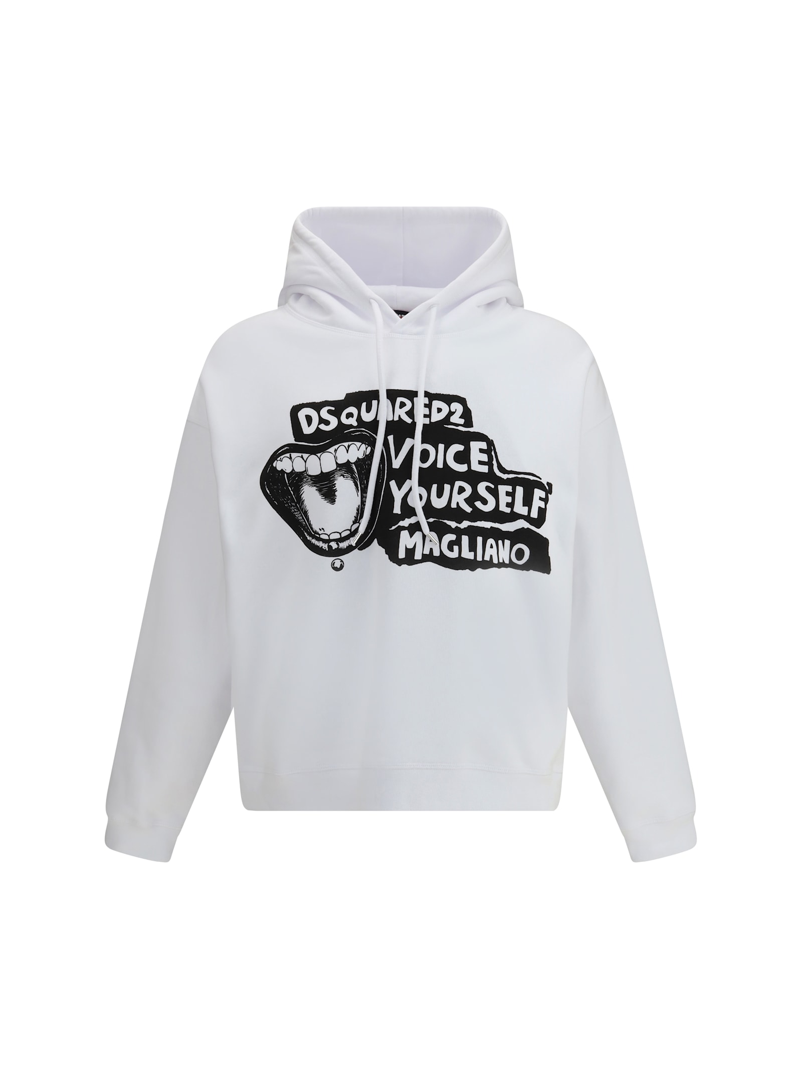 Dsquared2 Dsquared White Cotton Dsquared X Magliano Sweatshirt In White