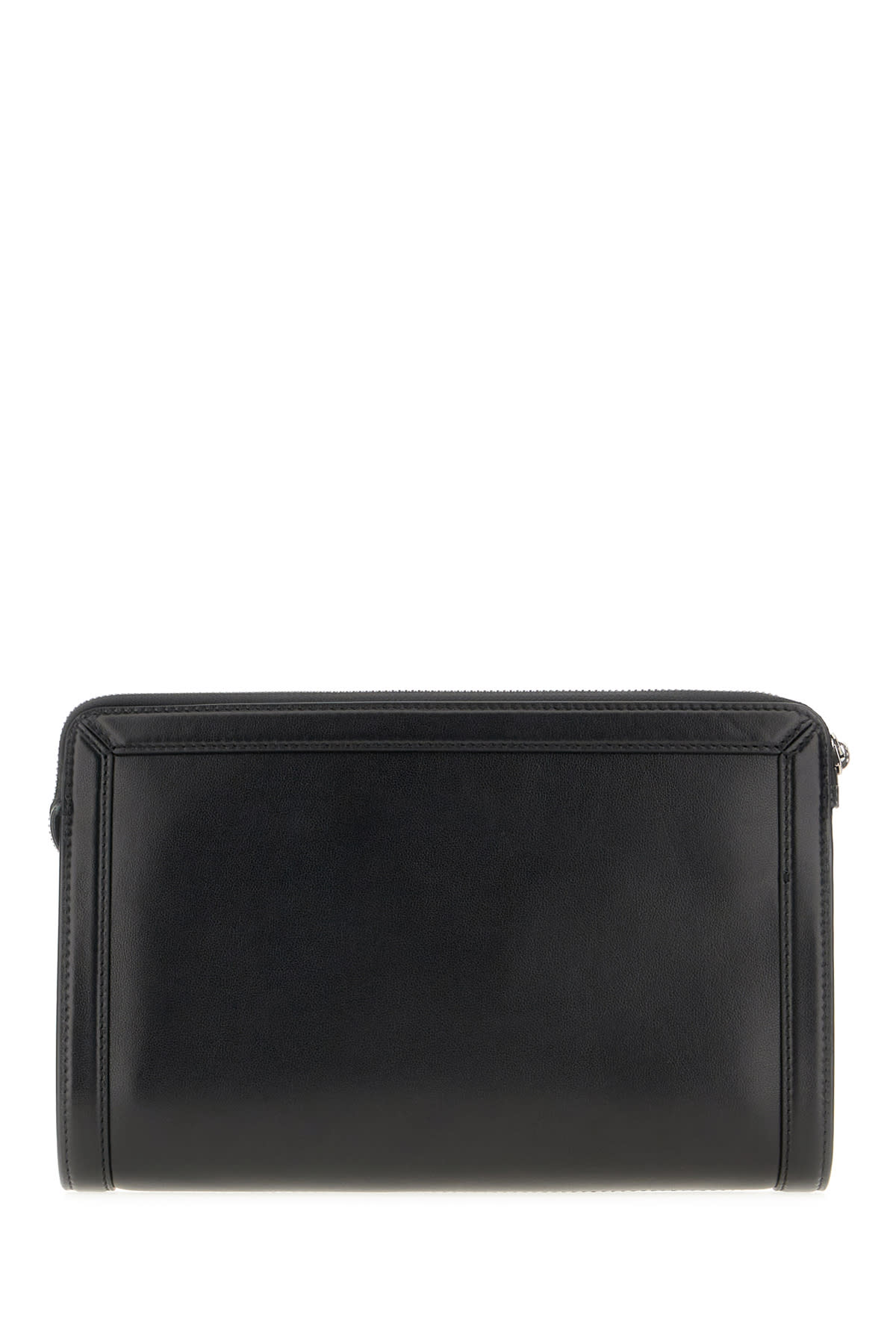 Shop Dolce & Gabbana Black Leather Clutch In Nero