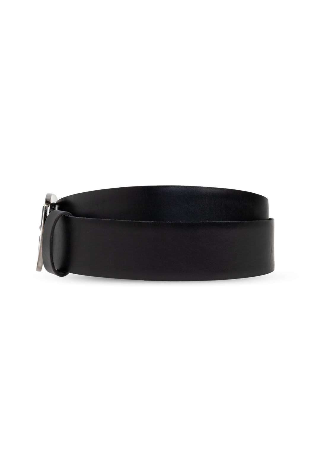 Shop Dolce & Gabbana Logo Engraved Belt In Nero