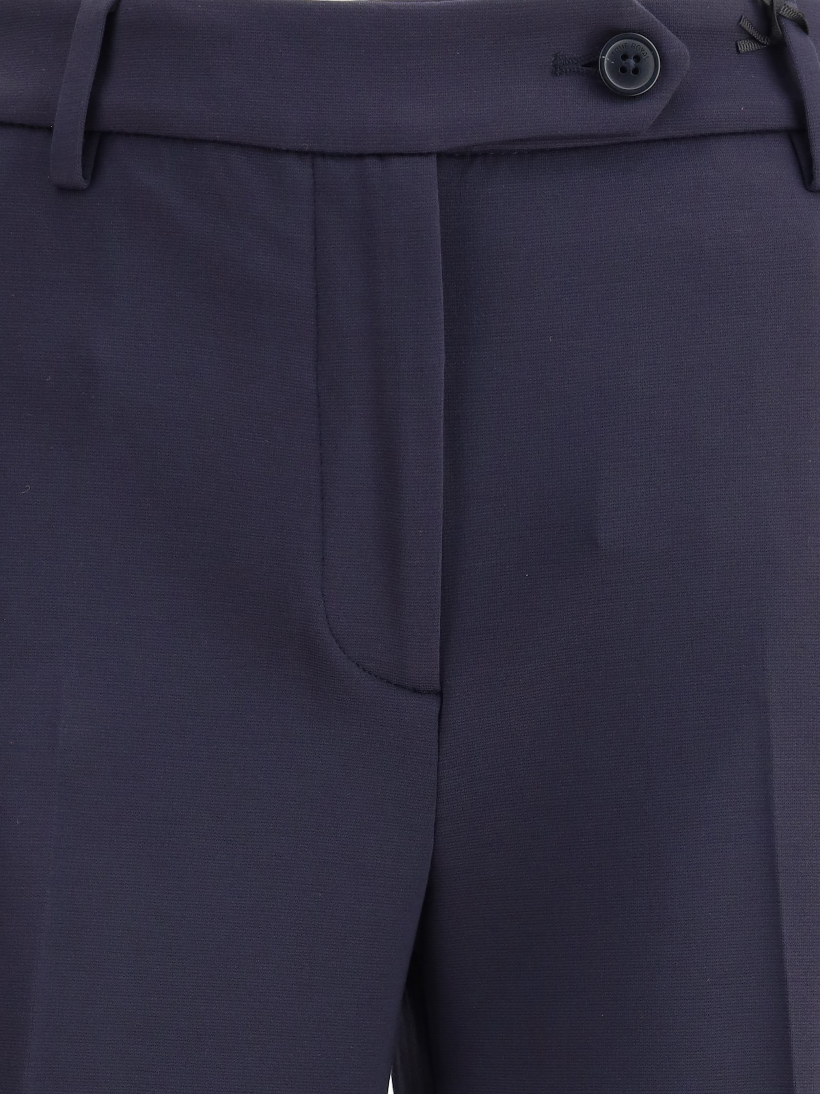 True Royal Button-fastening Wide-leg Trousers In Blue