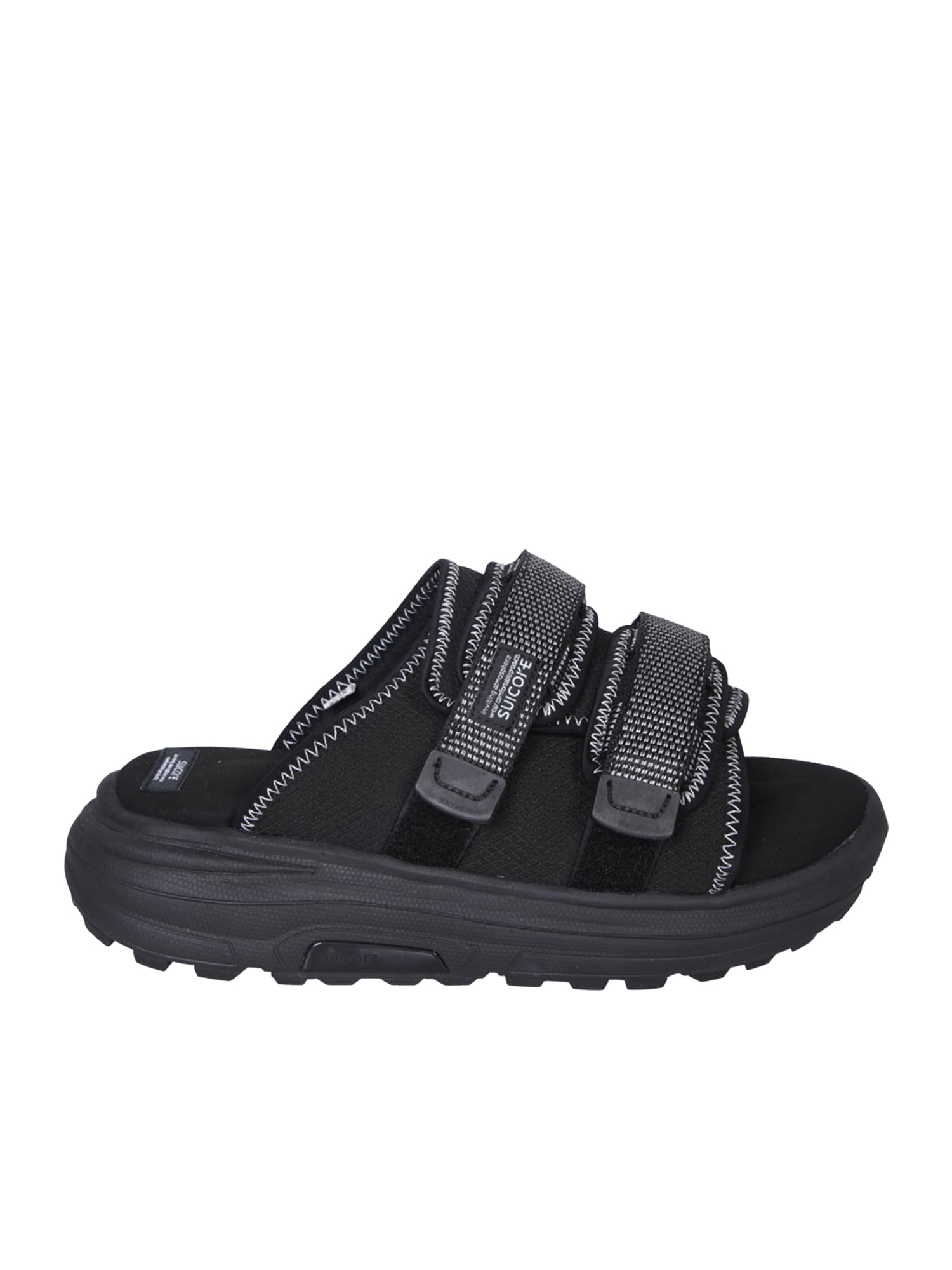 Shop Suicoke Moto Run 2 Black Sandals