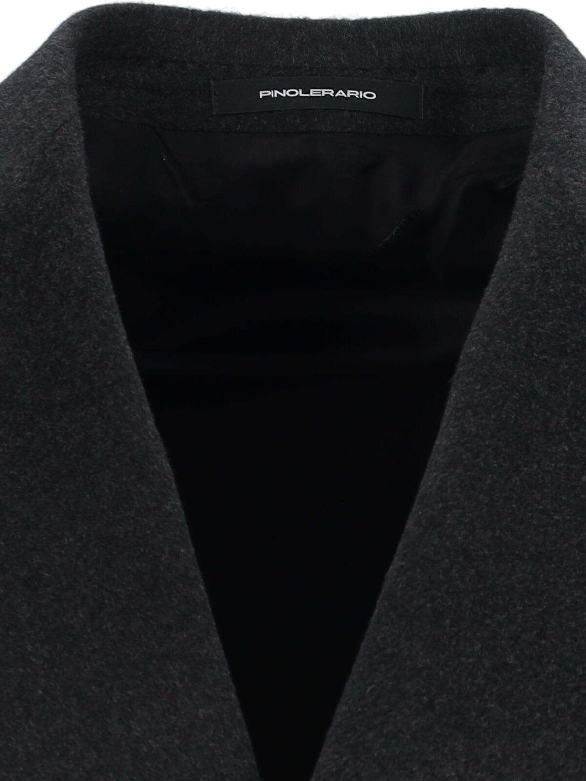 Tagliatore Black Double-breasted Coat With Four Pockets In Gray