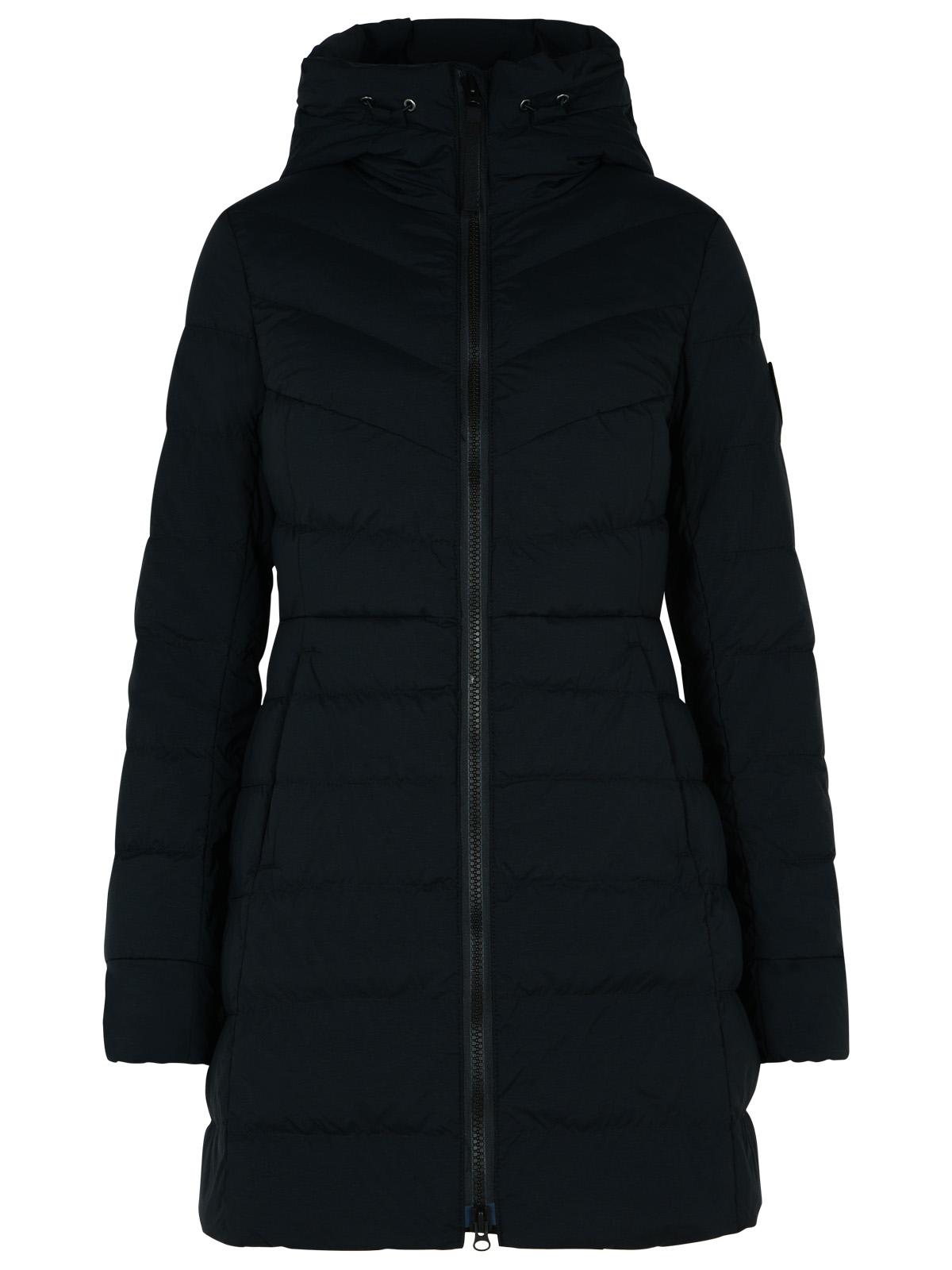 Shop Canada Goose Claire Long Black Polyamide Blend Down Jacket